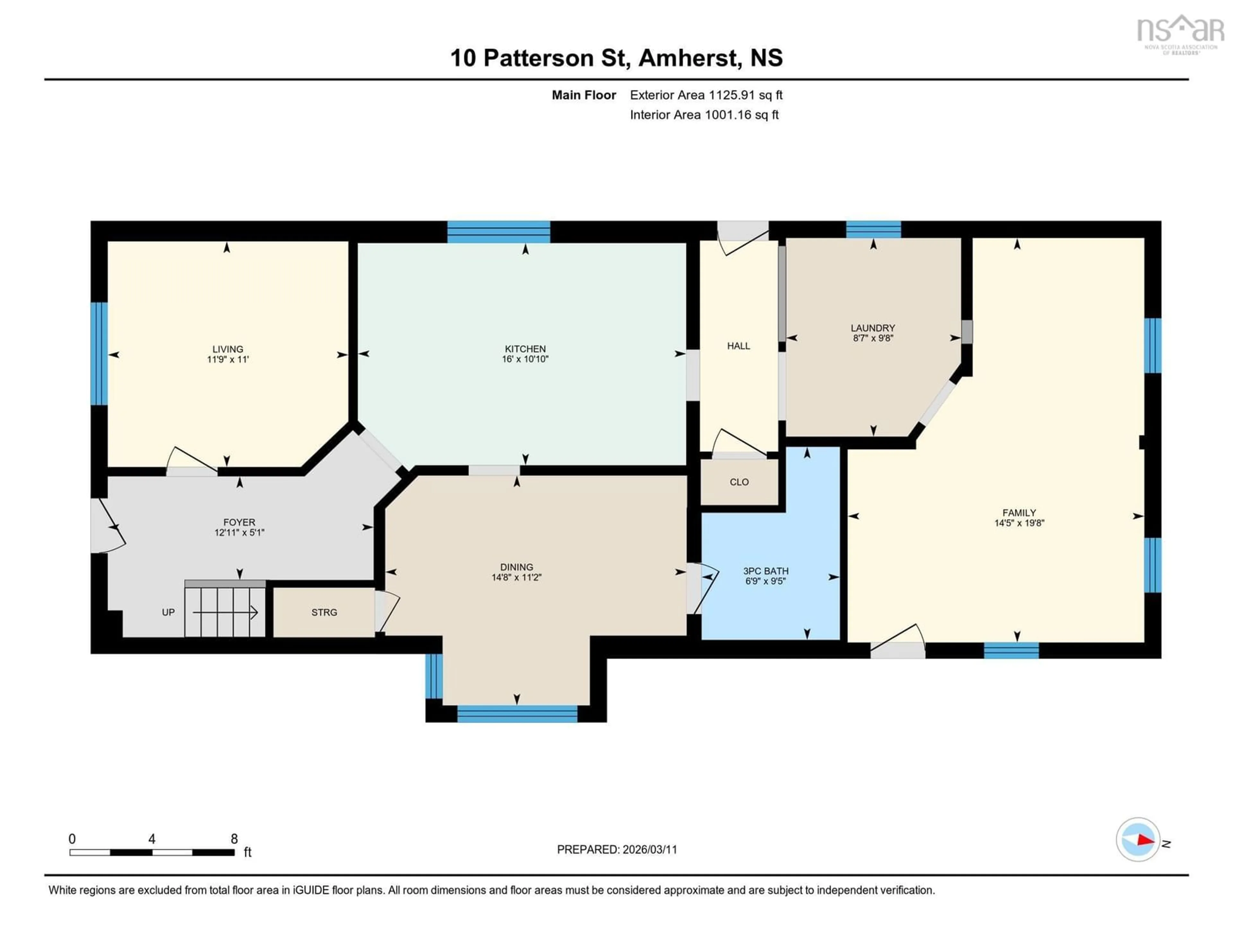 Floor plan for 10 Patterson St, Amherst Nova Scotia B4H 1G7