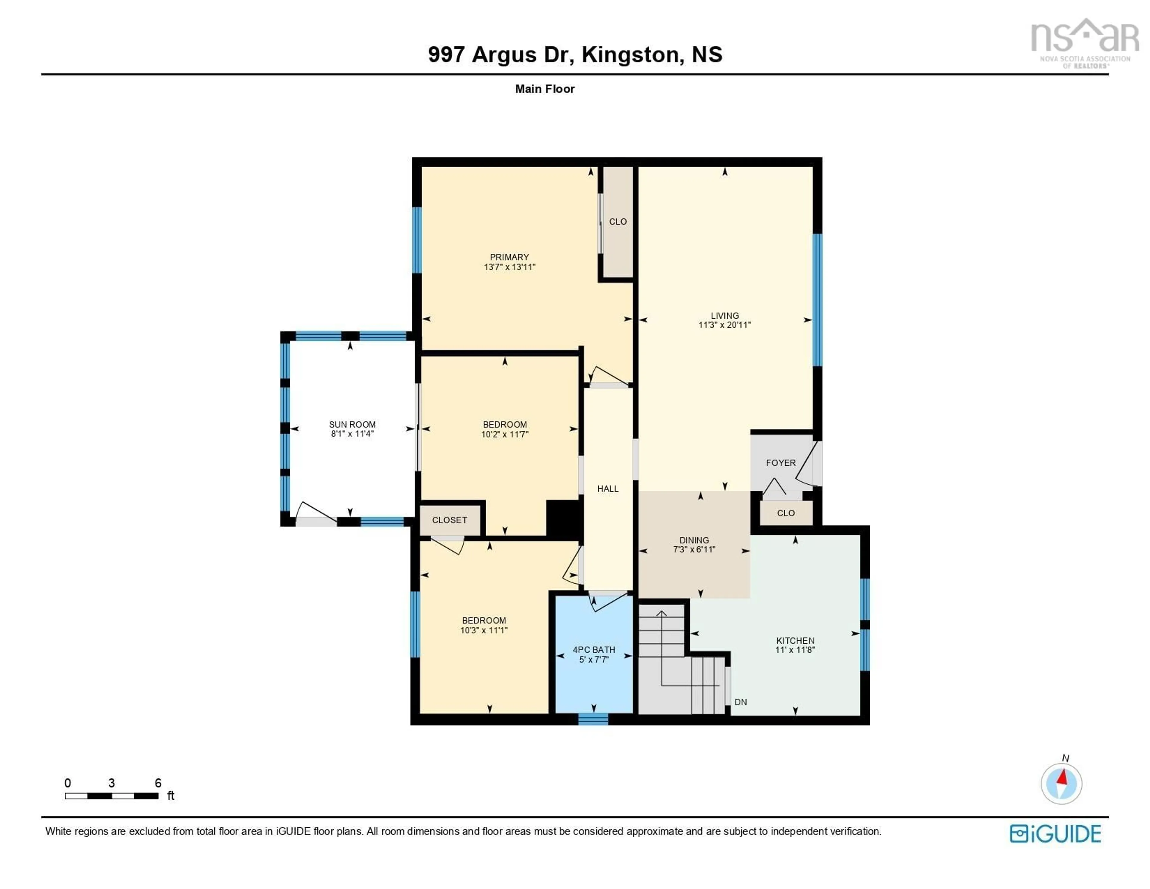 Floor plan for 997 Argus Drive, Greenwood Nova Scotia B0P 1R0