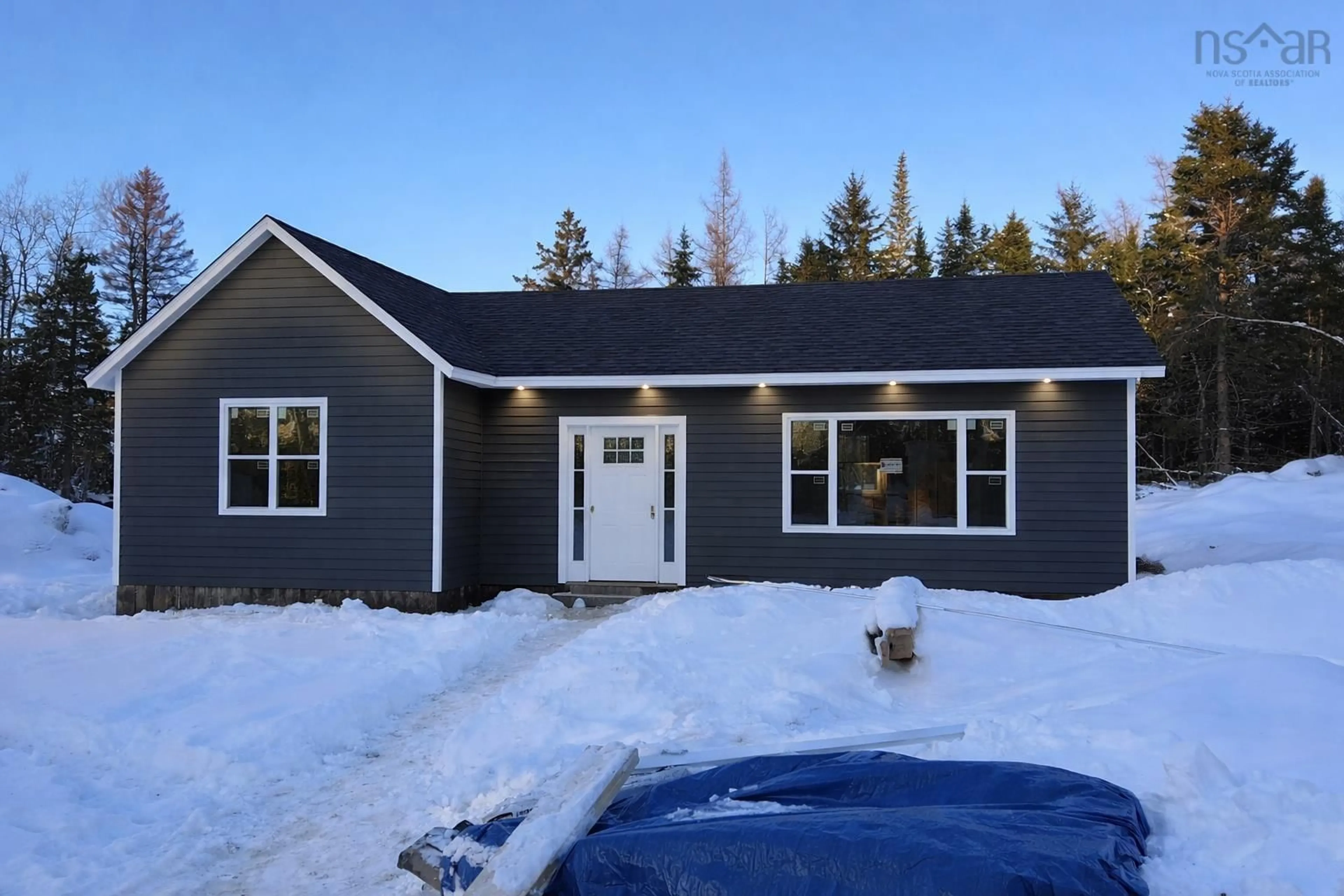 Home with vinyl exterior material, street for 551 Lower Harmony Rd, Harmony Nova Scotia B6L 3V5