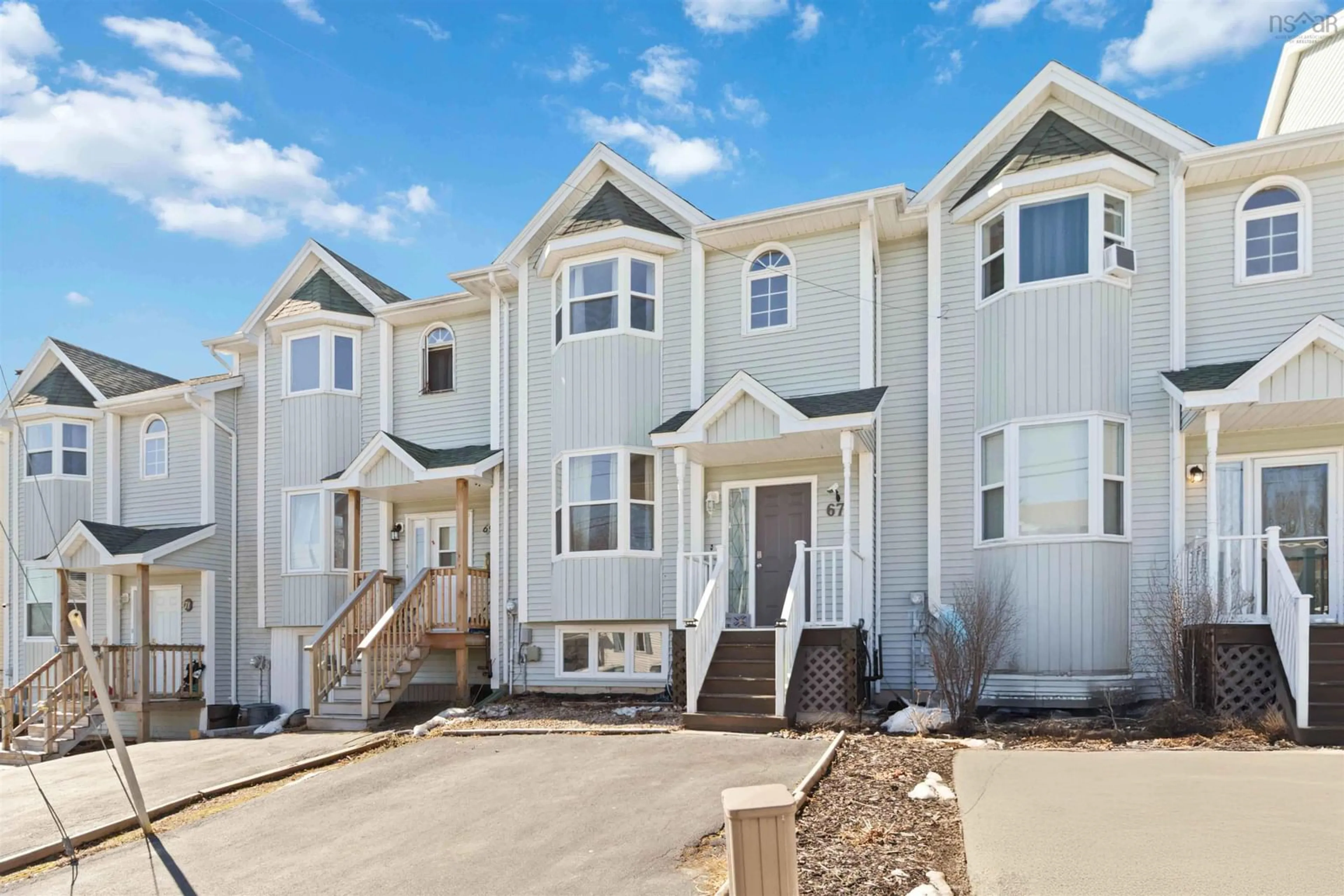 Home with vinyl exterior material, street for 67 Serocco Cres, Dartmouth Nova Scotia B2W 6G5