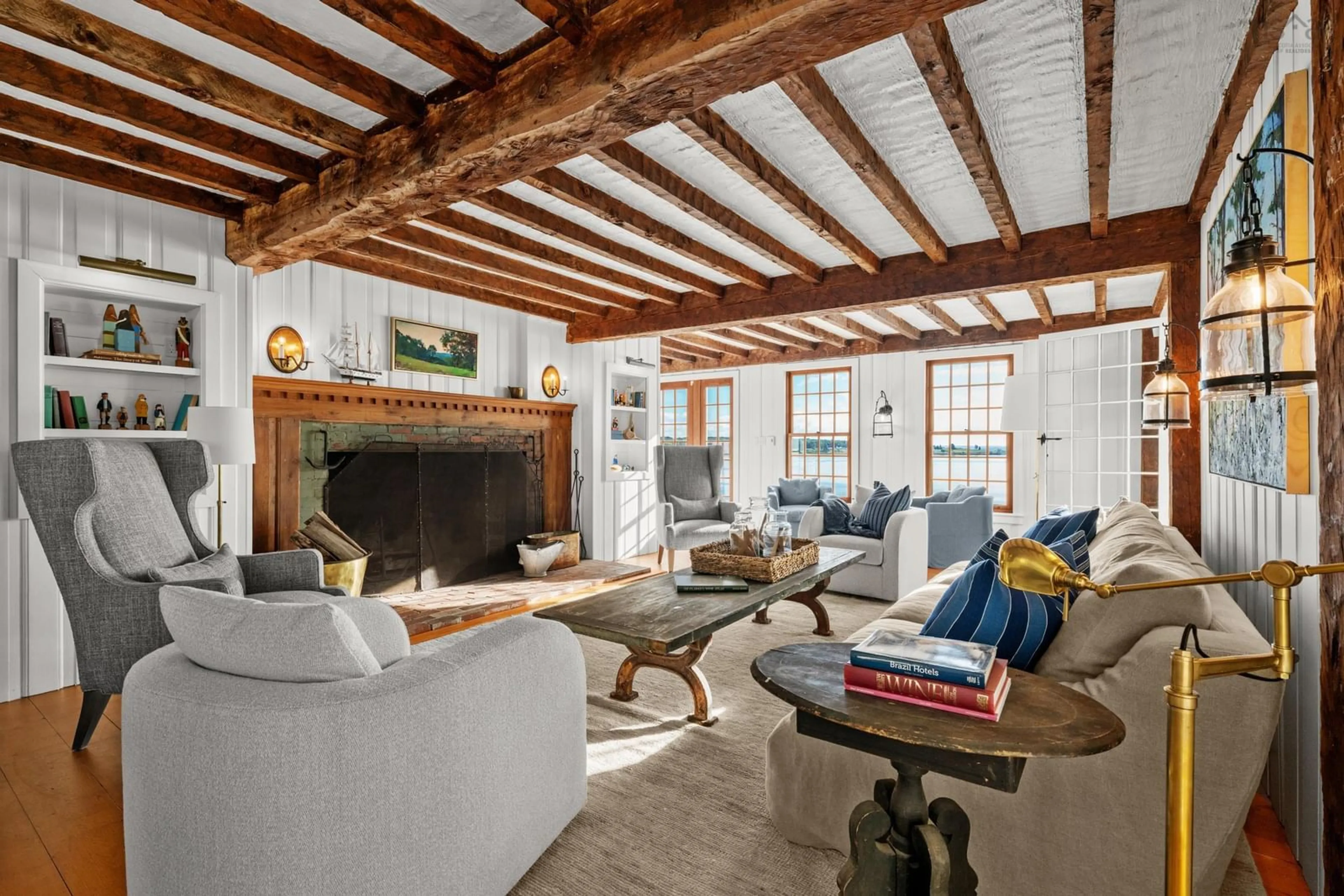 Living room with furniture, unknown for 15 Fredas Point Dr, Chester Nova Scotia B0J 1J0