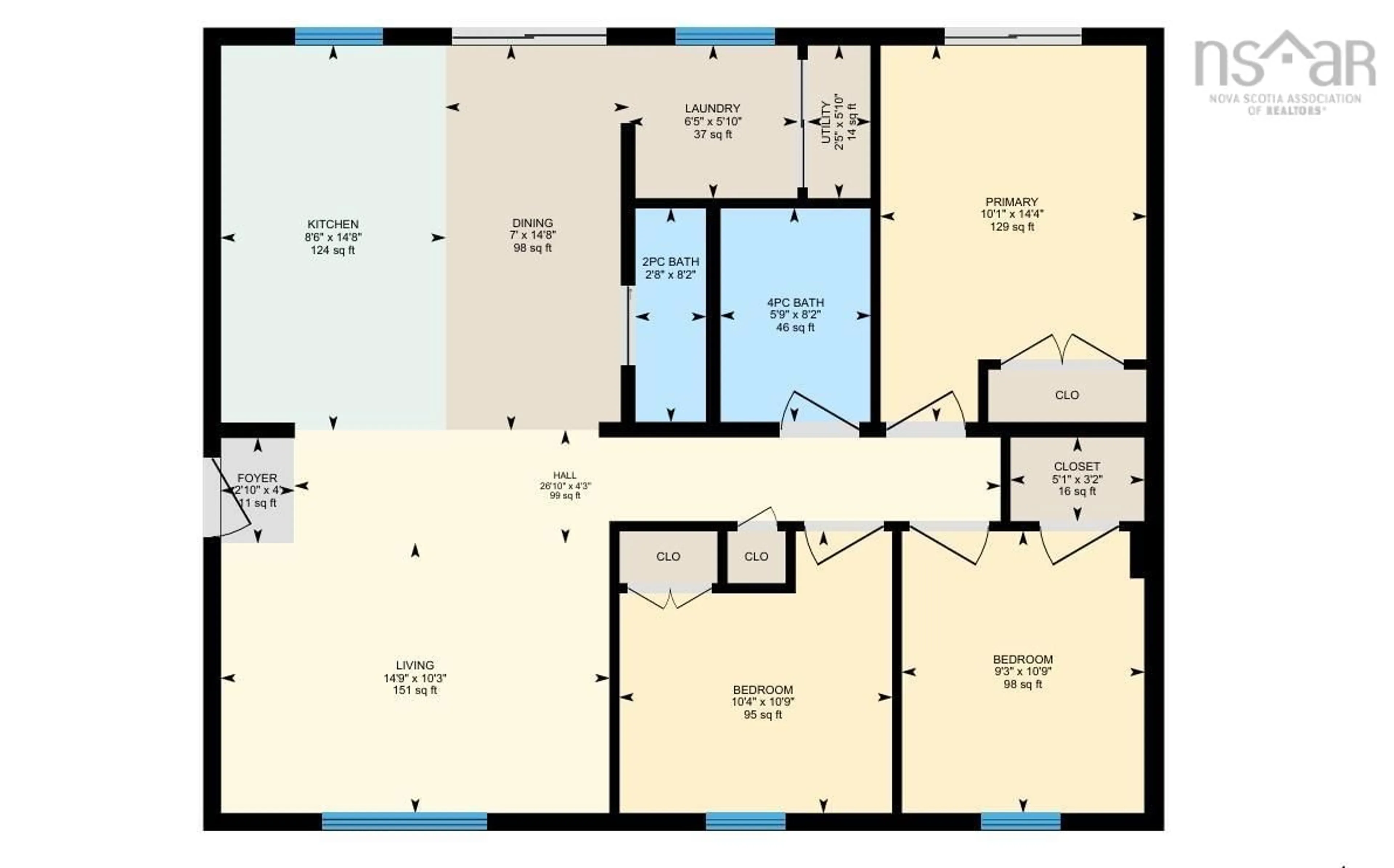 Floor plan for 195 Middle Lake South Rd, Vaughan Nova Scotia B0N 2T0
