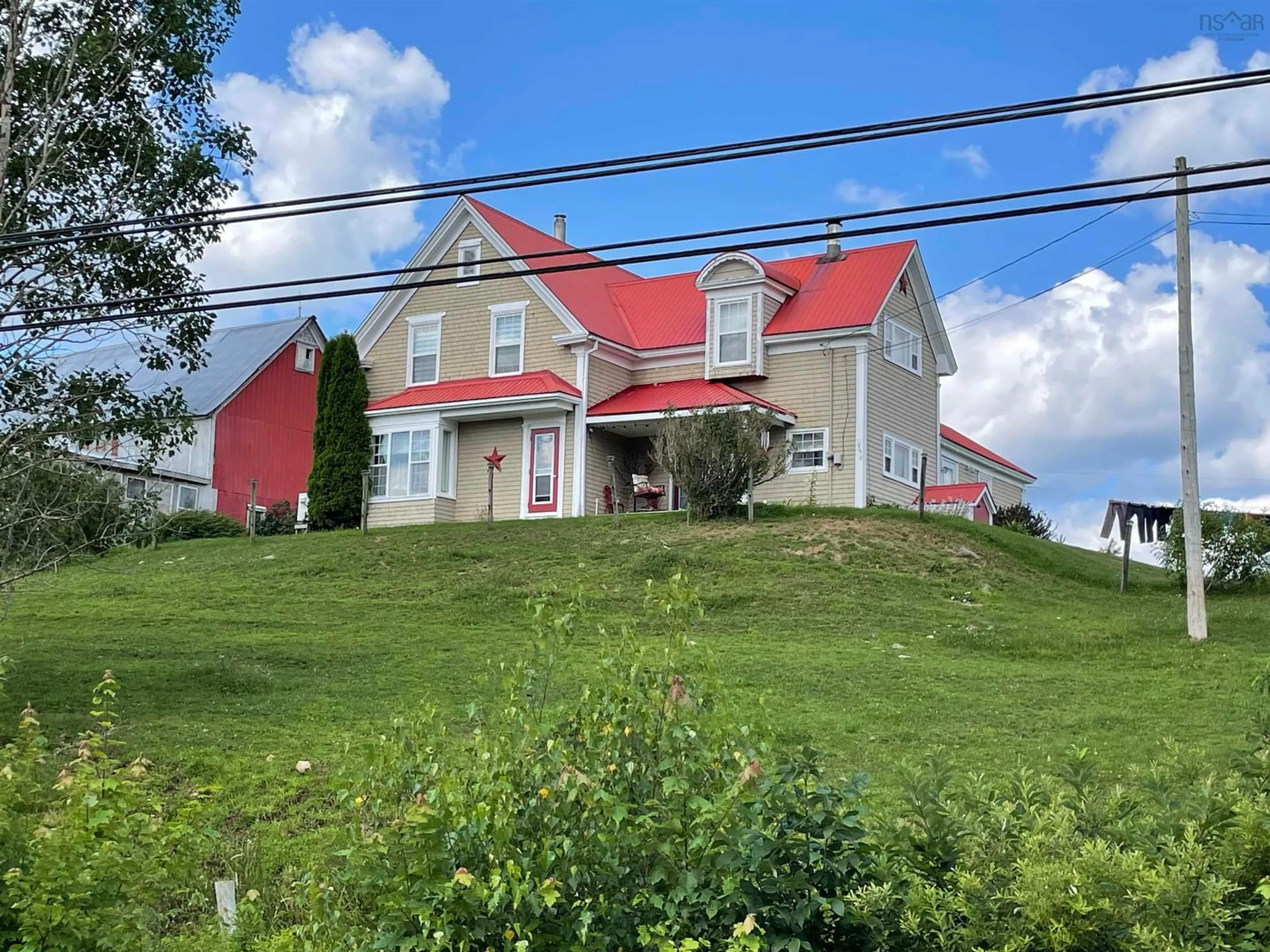 A pic from outside/outdoor area/front of a property/back of a property/a pic from drone, building for 550 Lower Branch Rd, Lower Branch Nova Scotia B4V 4M1