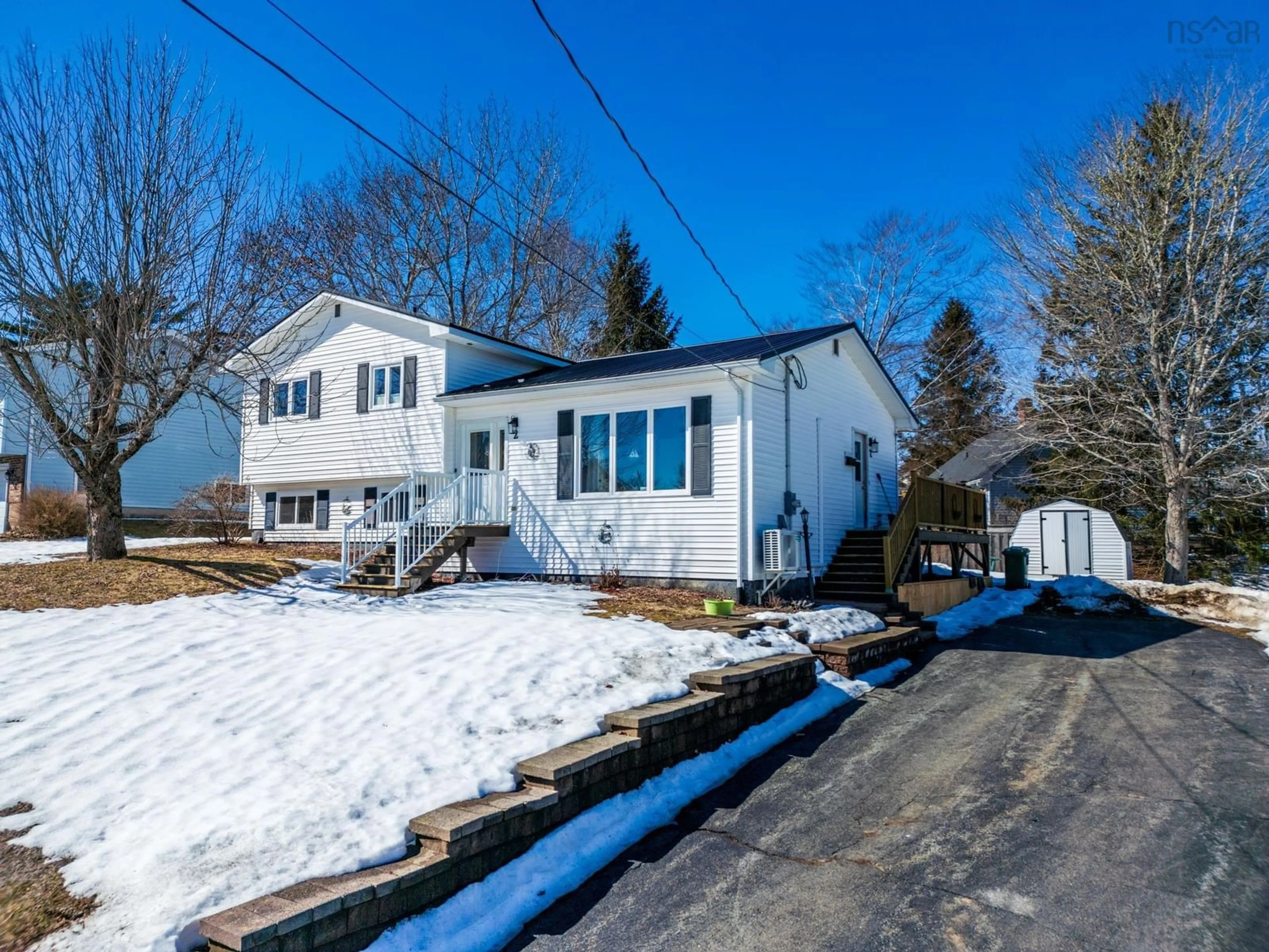 A pic from outside/outdoor area/front of a property/back of a property/a pic from drone, street for 2 Pinecrest Blvd, Bridgewater Nova Scotia B4V 3R4