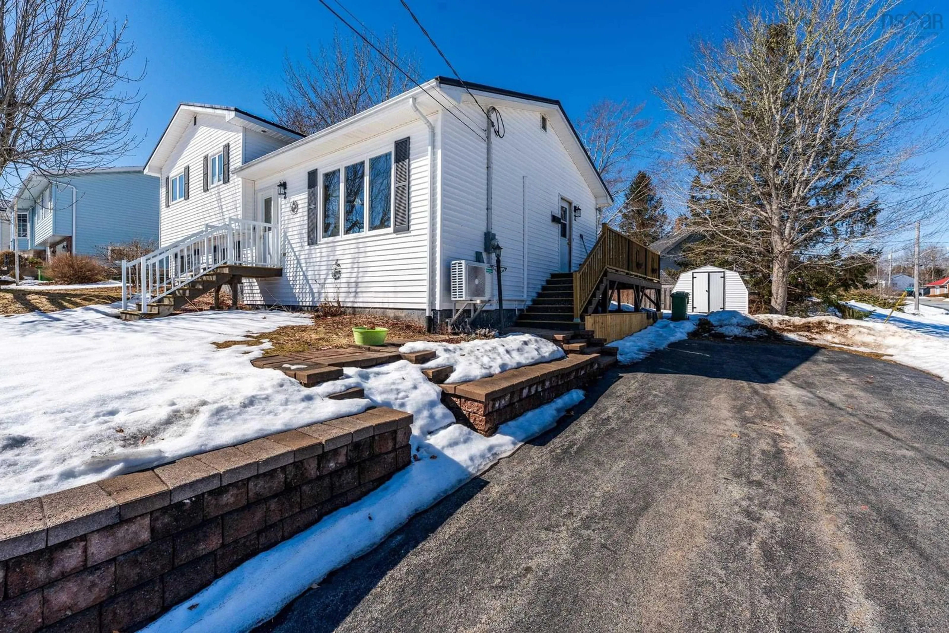 A pic from outside/outdoor area/front of a property/back of a property/a pic from drone, street for 2 Pinecrest Blvd, Bridgewater Nova Scotia B4V 3R4