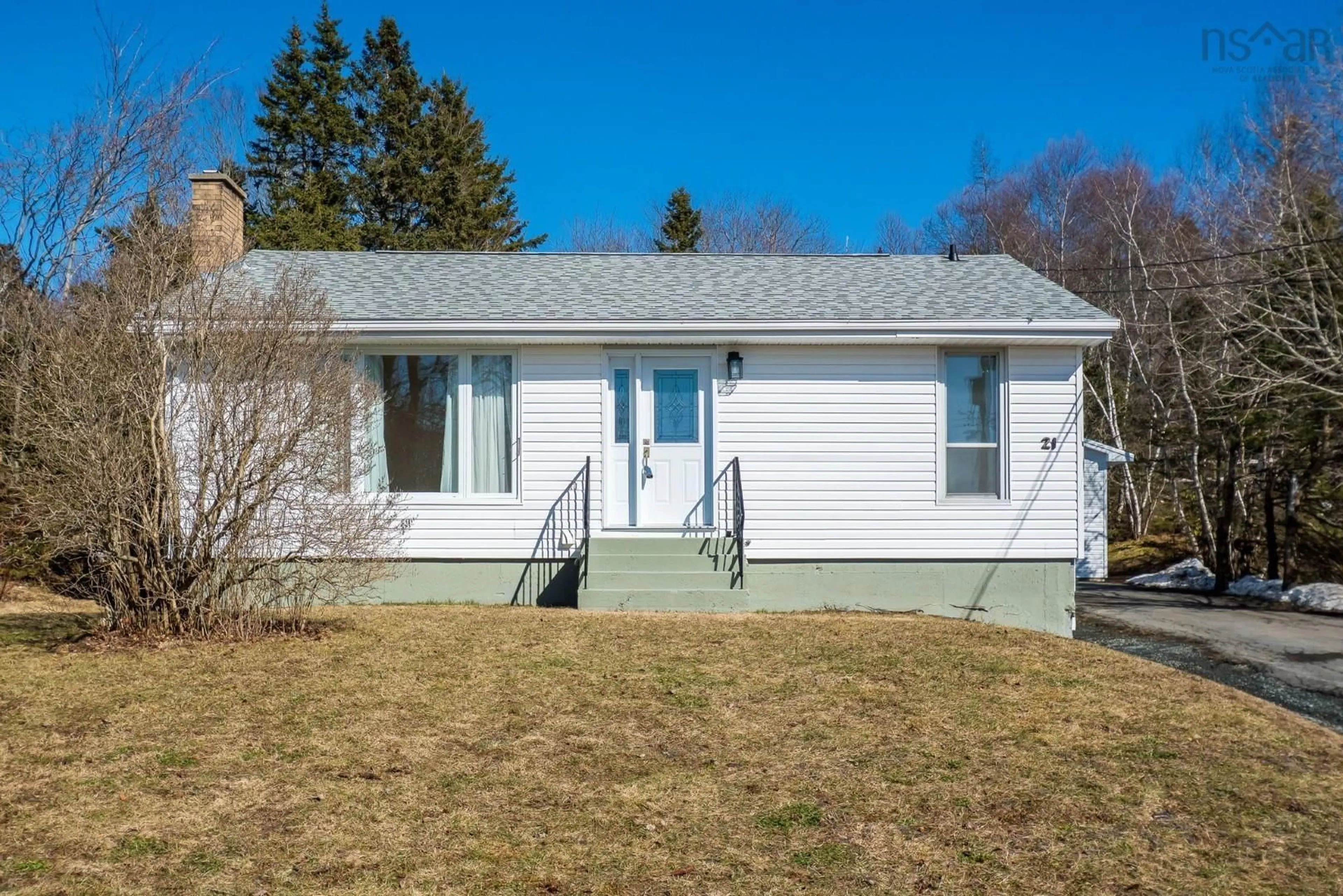 Home with vinyl exterior material, street for 21 Smith Ave, Cole Harbour Nova Scotia B2V 1M3