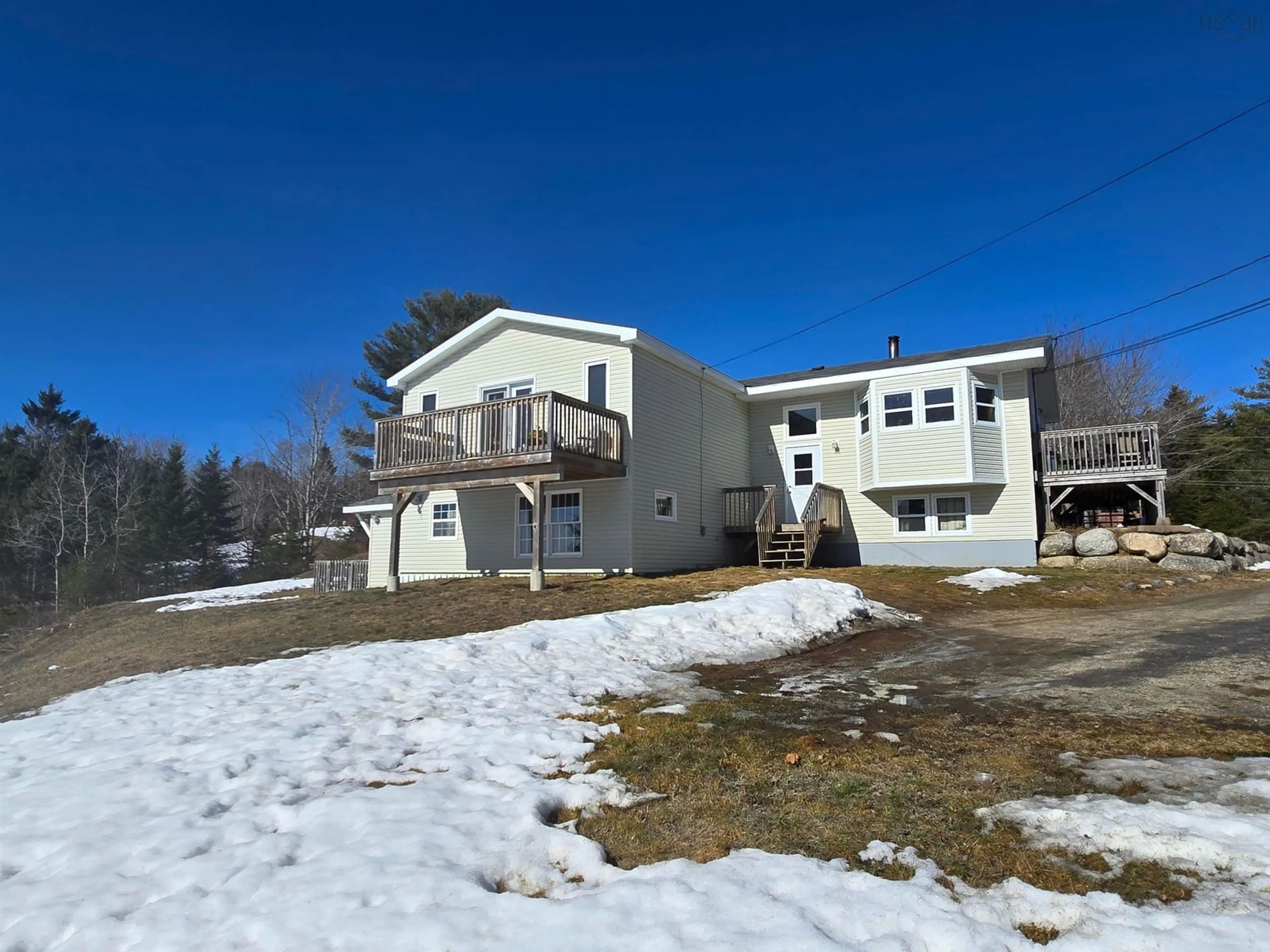 A pic from outside/outdoor area/front of a property/back of a property/a pic from drone, mountain view for 19 Bond Dr, Chester Nova Scotia B0J 1J0