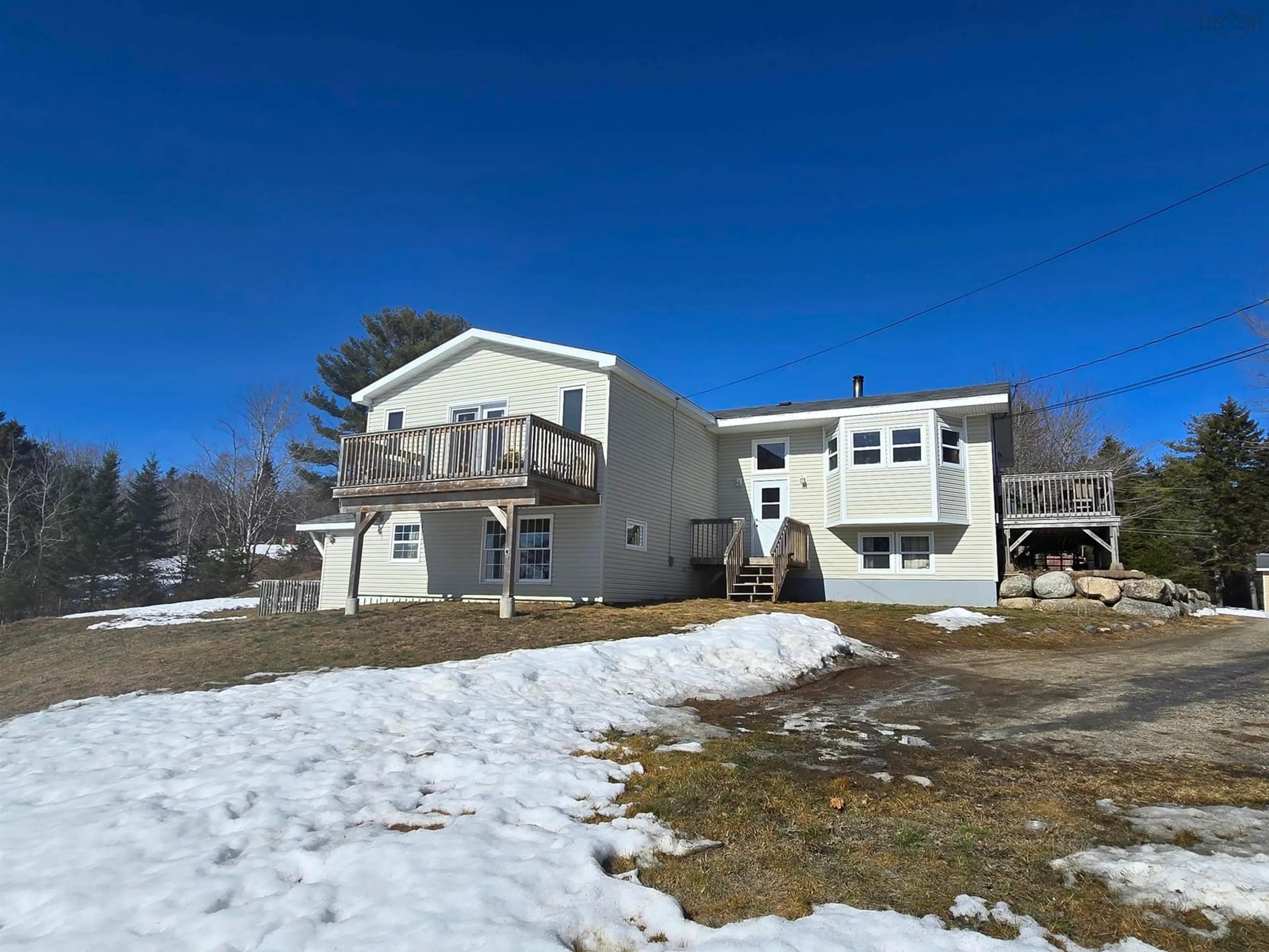 A pic from outside/outdoor area/front of a property/back of a property/a pic from drone, unknown for 19 Bond Dr, Chester Nova Scotia B0J 1J0