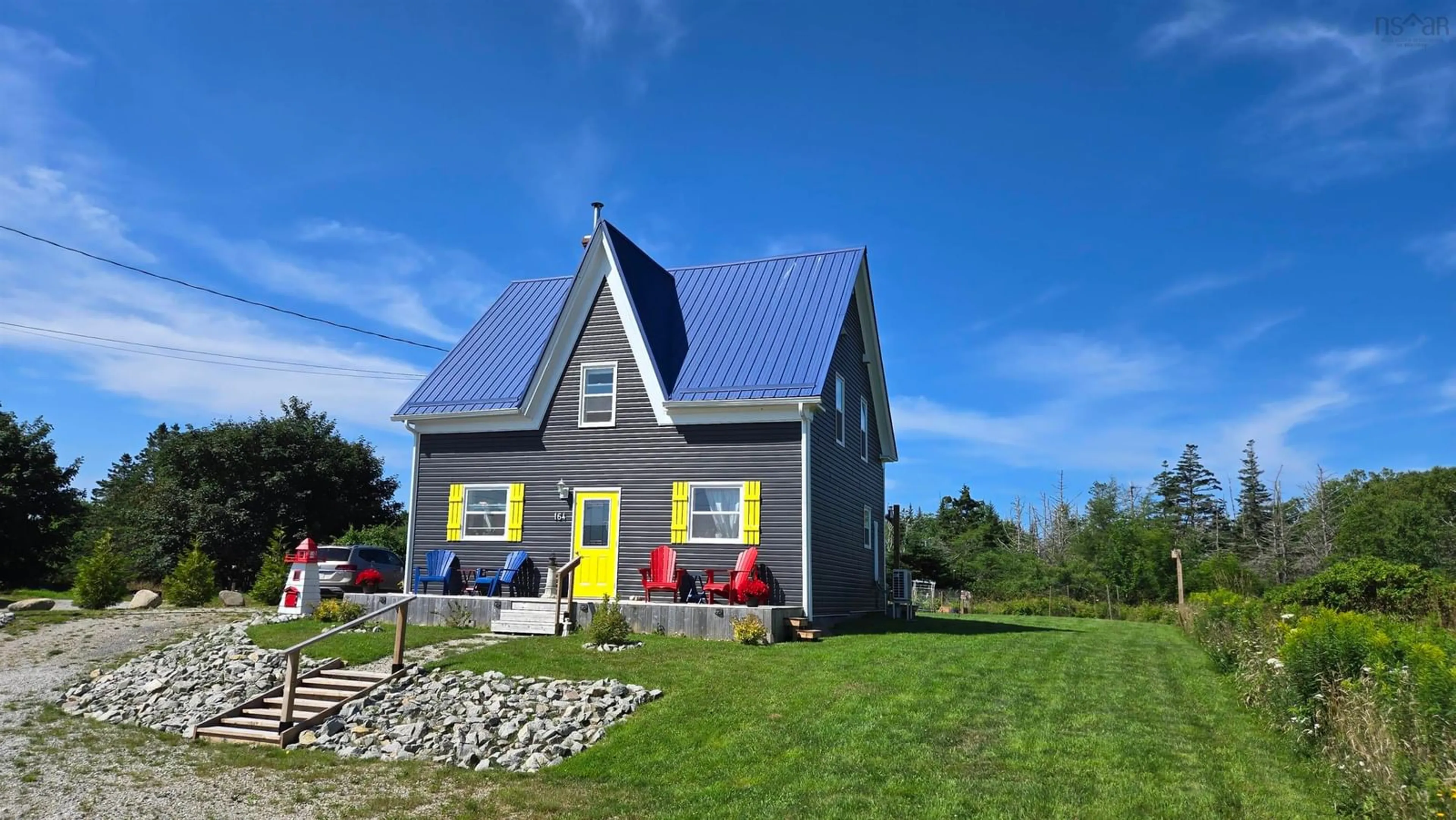 A pic from outside/outdoor area/front of a property/back of a property/a pic from drone, building for 164 Nicholas Rd, Lower Wedgeport Nova Scotia B0W 2B0