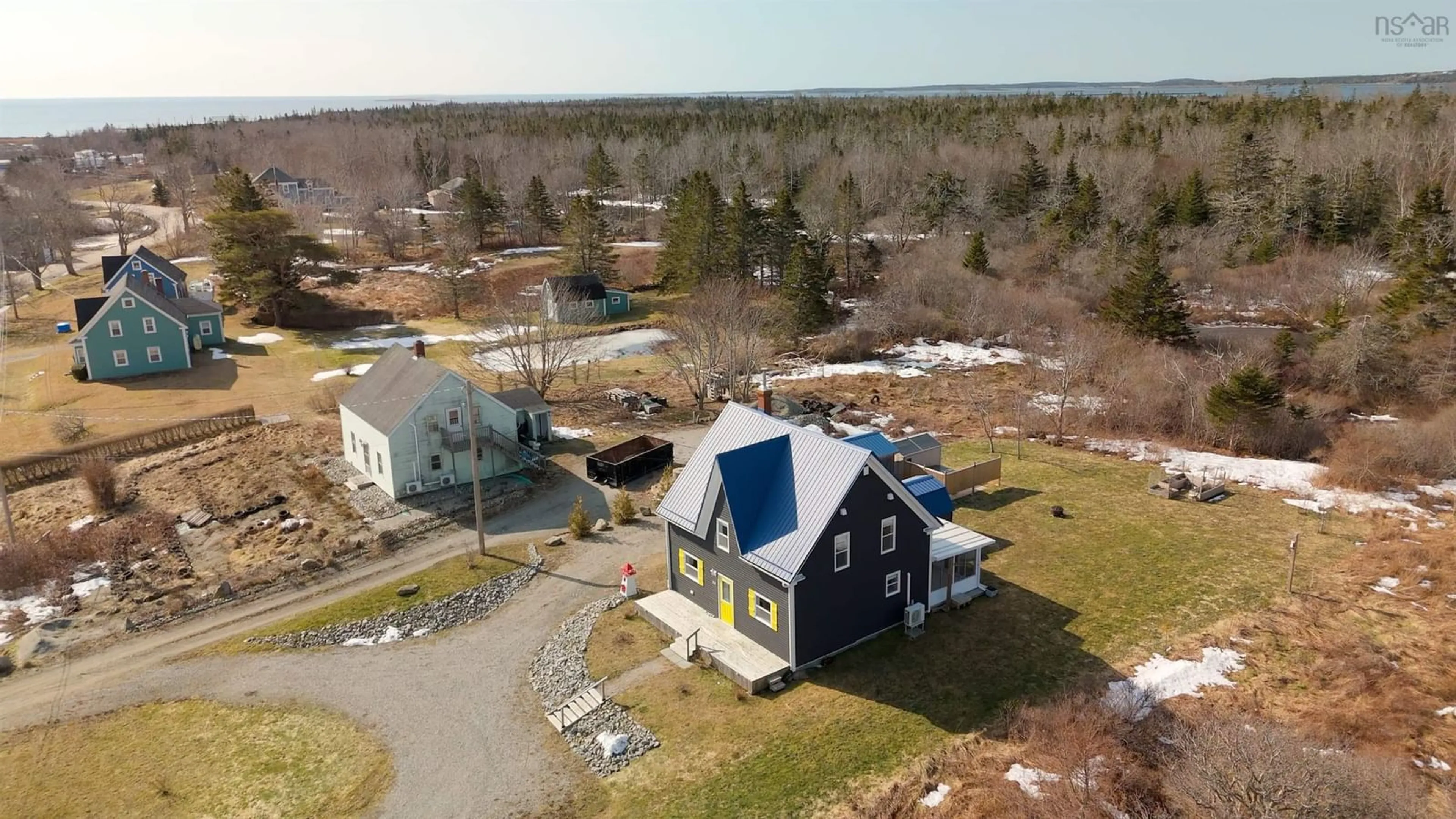 A pic from outside/outdoor area/front of a property/back of a property/a pic from drone, unknown for 164 Nicholas Rd, Lower Wedgeport Nova Scotia B0W 2B0