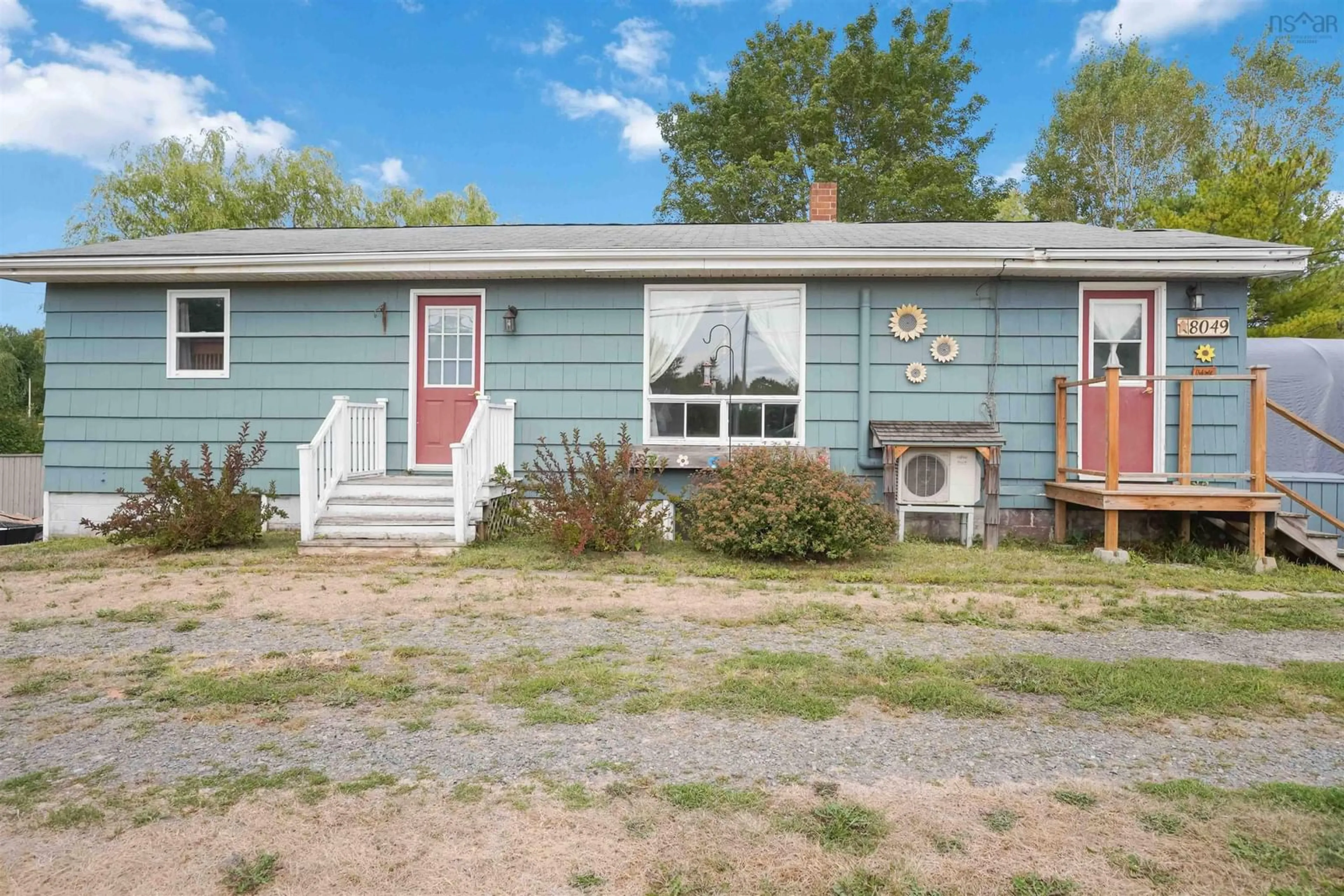 Home with vinyl exterior material, street for 8049 Highway 221, Centreville Nova Scotia B0P 1J0