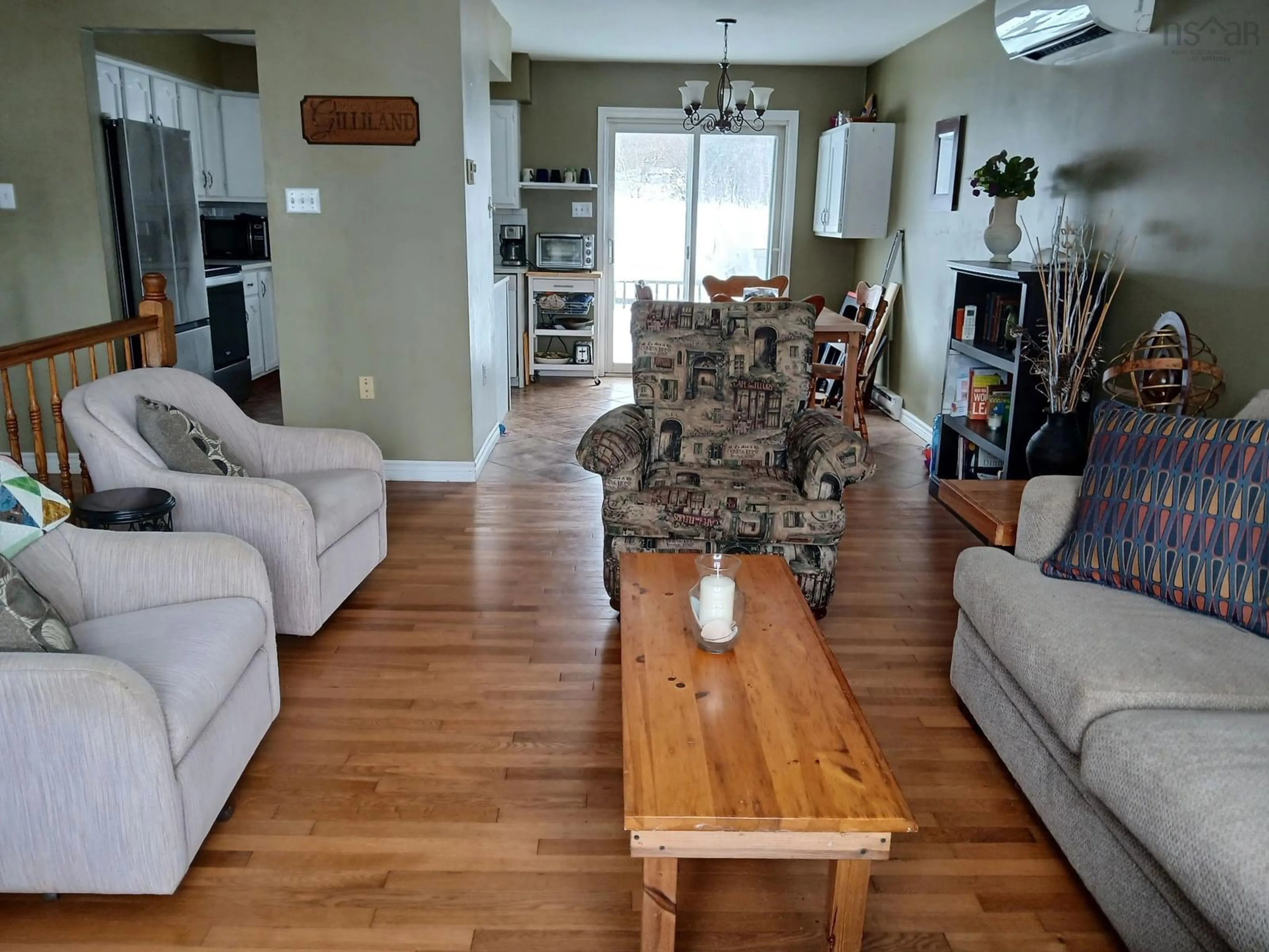 Living room with furniture, wood/laminate floor for 406 Parkdale Ave, Truro Nova Scotia B2N 6N2