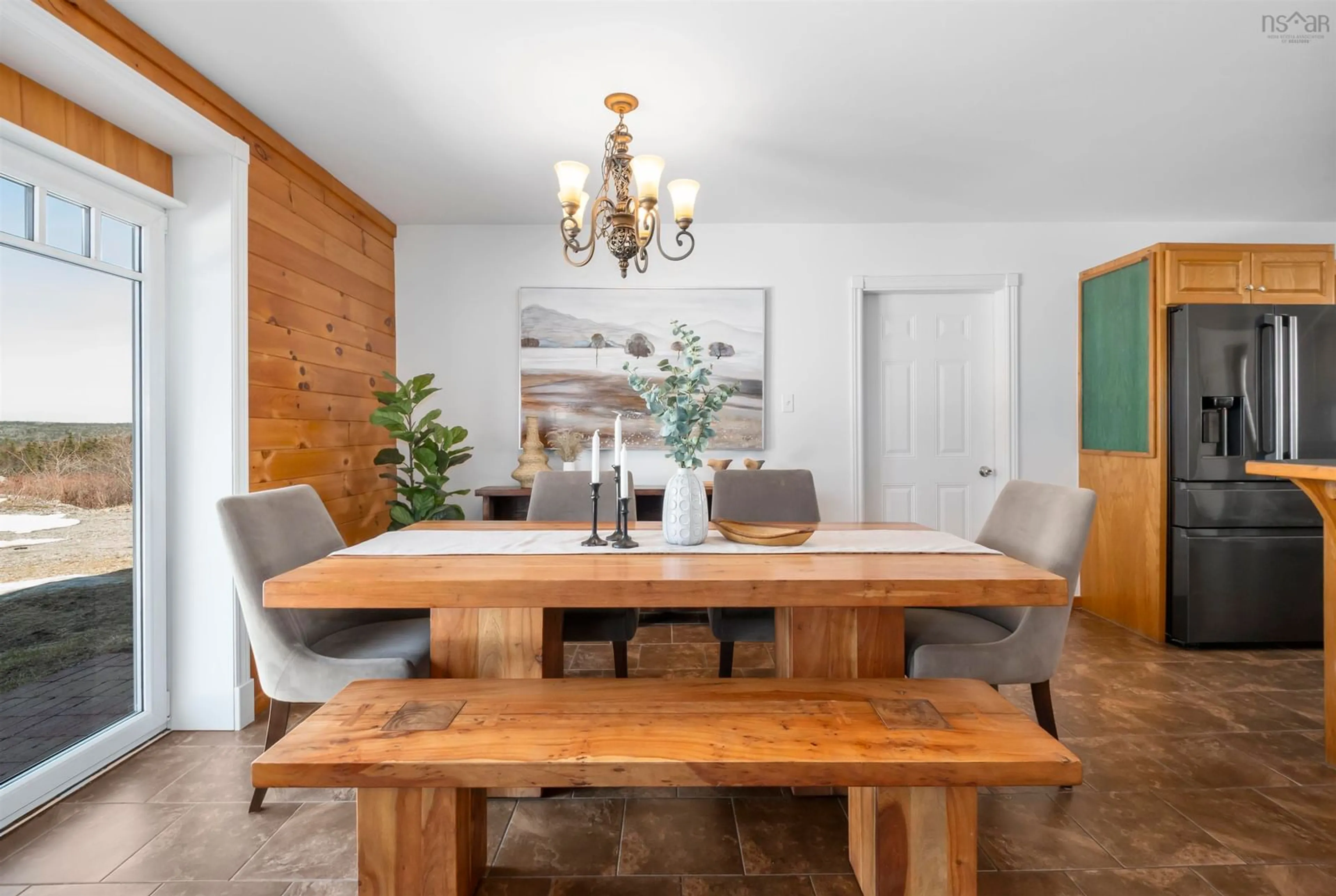 Dining room, wood/laminate floor for 3491 Old Sambro Rd, Williamswood Nova Scotia B3V 1E9