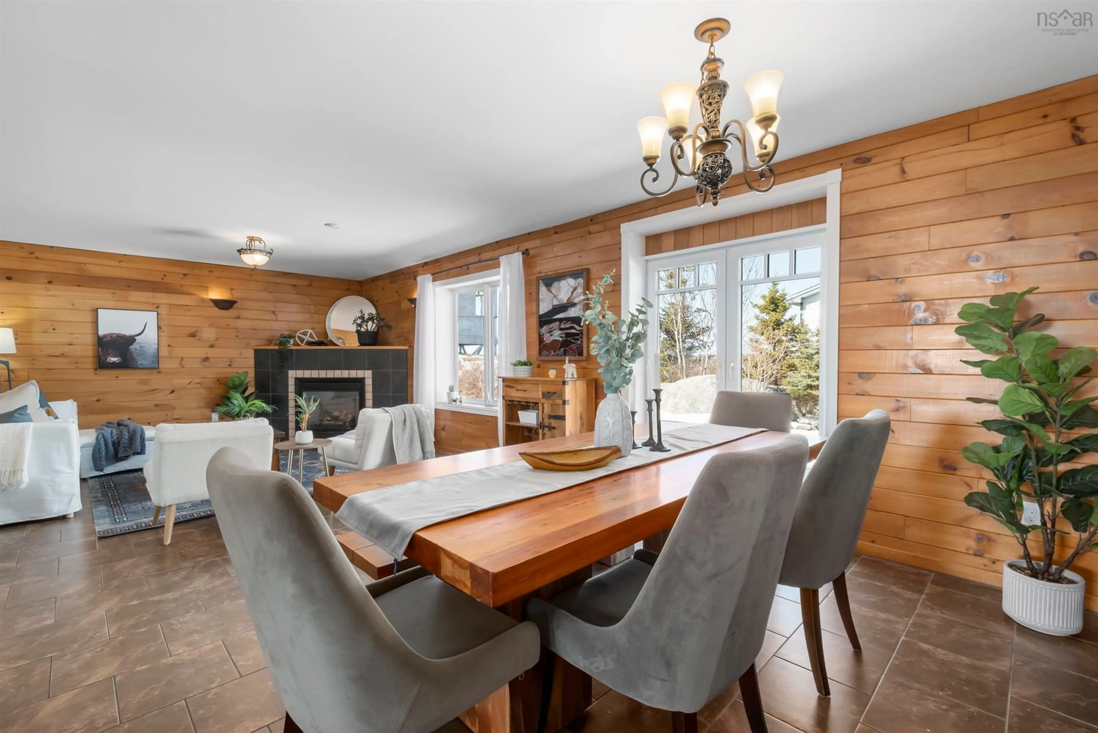 Dining room, wood/laminate floor for 3491 Old Sambro Rd, Williamswood Nova Scotia B3V 1E9