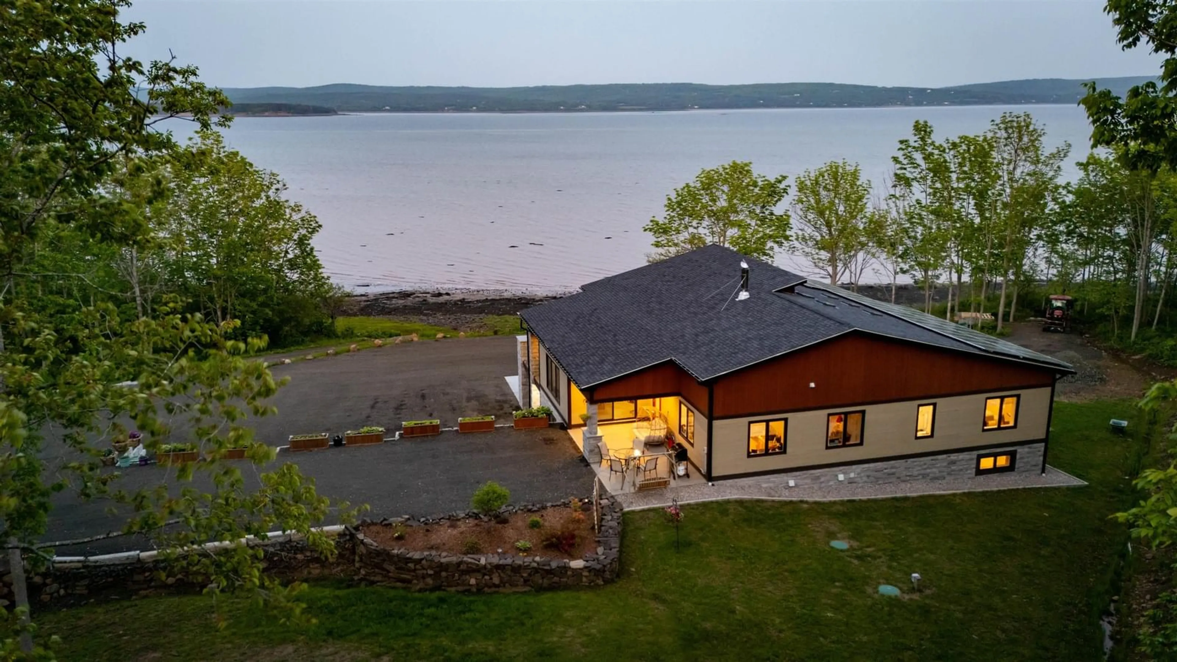 A pic from outside/outdoor area/front of a property/back of a property/a pic from drone, water/lake/river/ocean view for 2918 Granville Rd, Karsdale Nova Scotia B0S 1A0