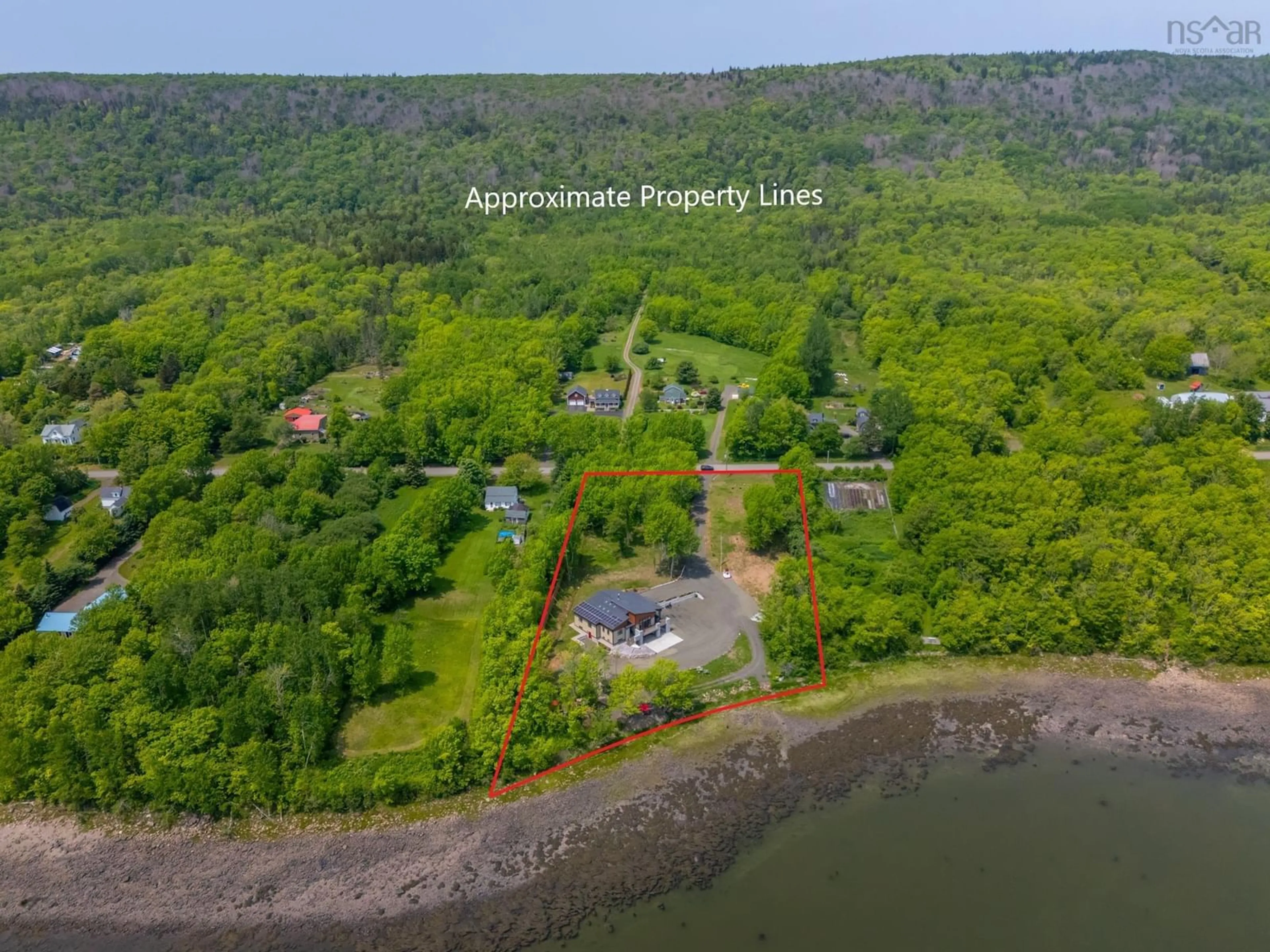 A pic from outside/outdoor area/front of a property/back of a property/a pic from drone, water/lake/river/ocean view for 2918 Granville Rd, Karsdale Nova Scotia B0S 1A0
