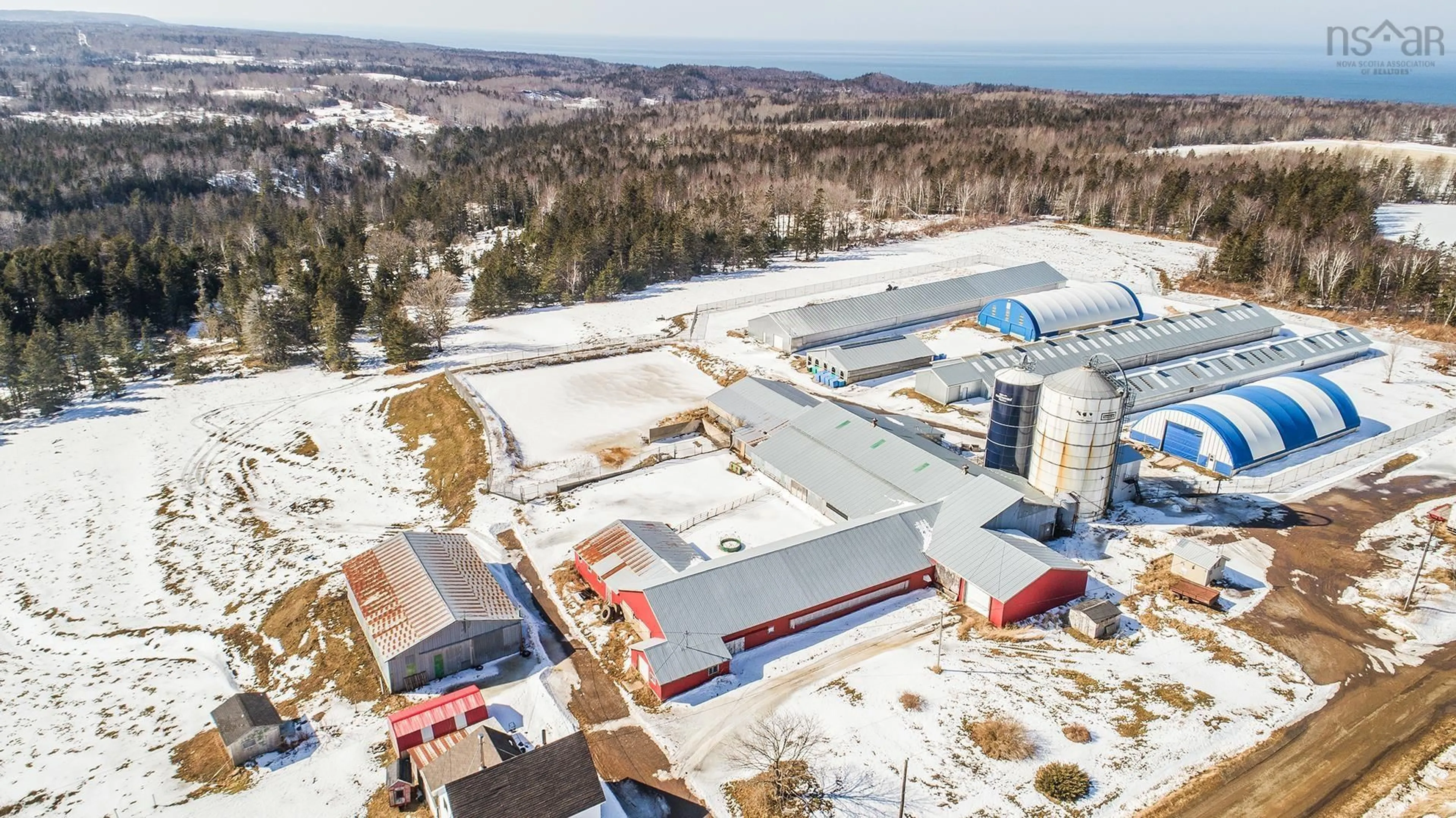 A pic from outside/outdoor area/front of a property/back of a property/a pic from drone, building for 1871 Dodge Rd, Forest Glade Nova Scotia B0P 1R0