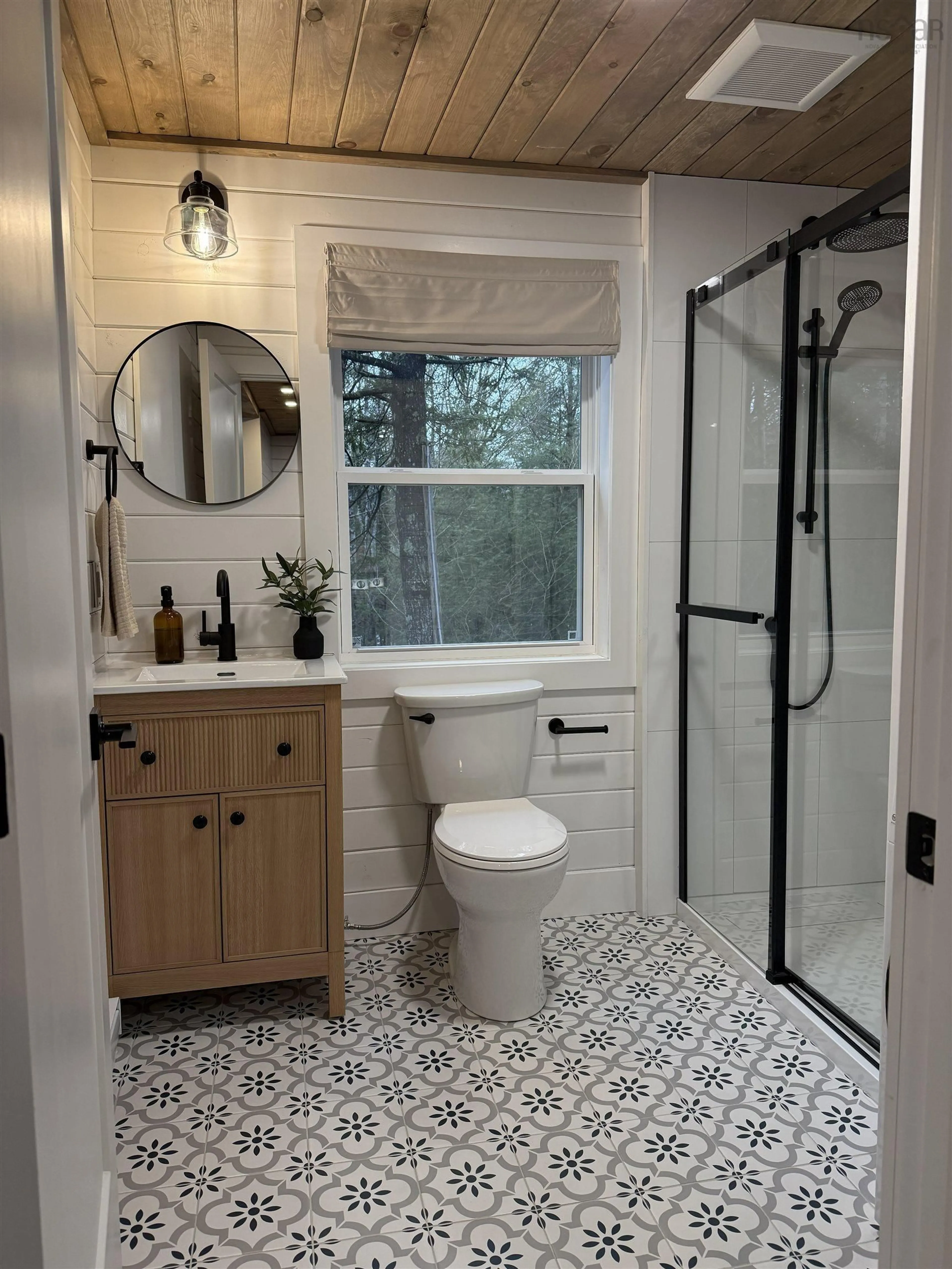 Contemporary bathroom, ceramic/tile floor for 21 Beechwood Ridge Rd, Labelle Nova Scotia B0T 1E0