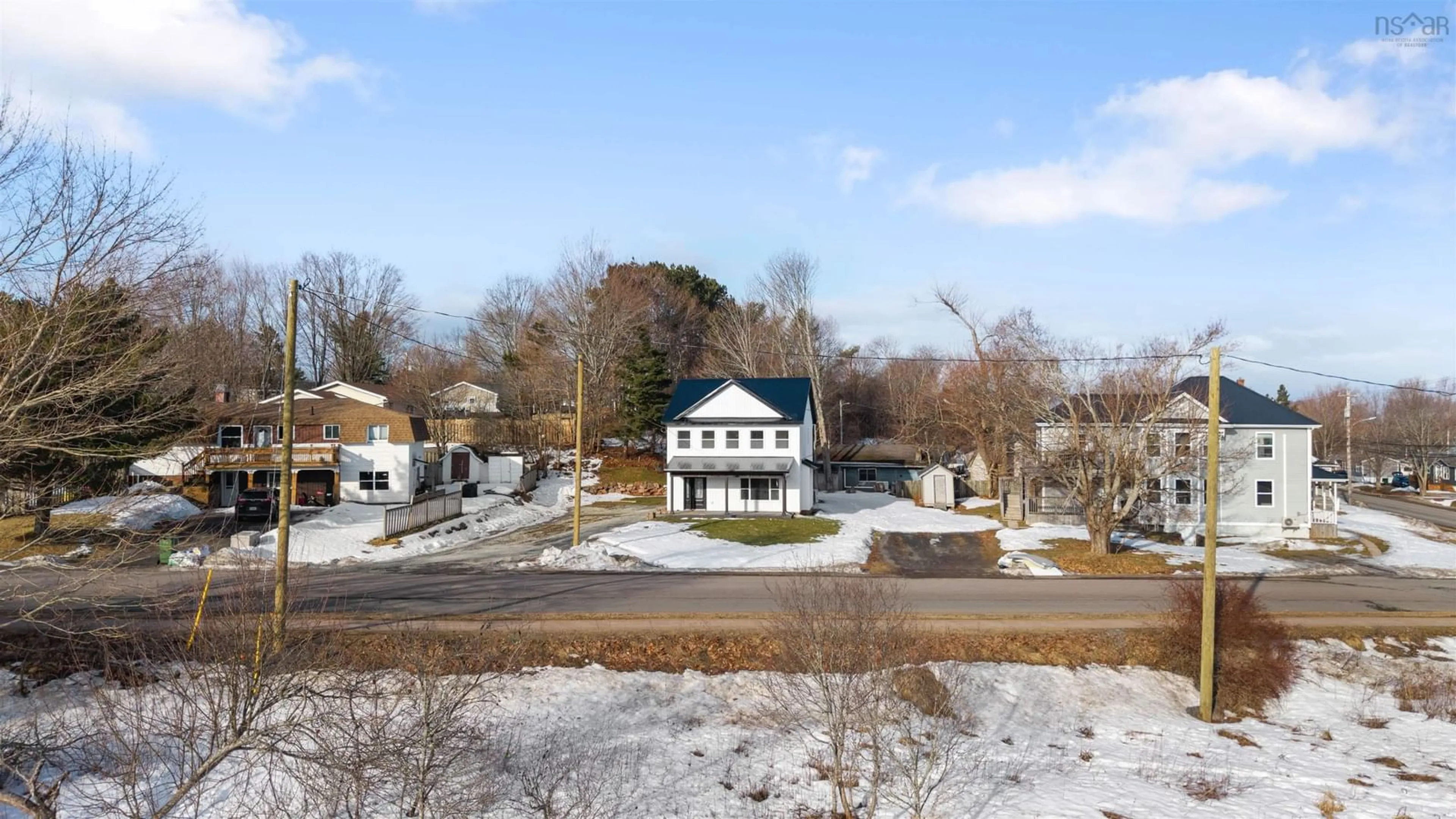A pic from outside/outdoor area/front of a property/back of a property/a pic from drone, street for 30 Cedar Dr, Salmon River Nova Scotia B2N 5W4