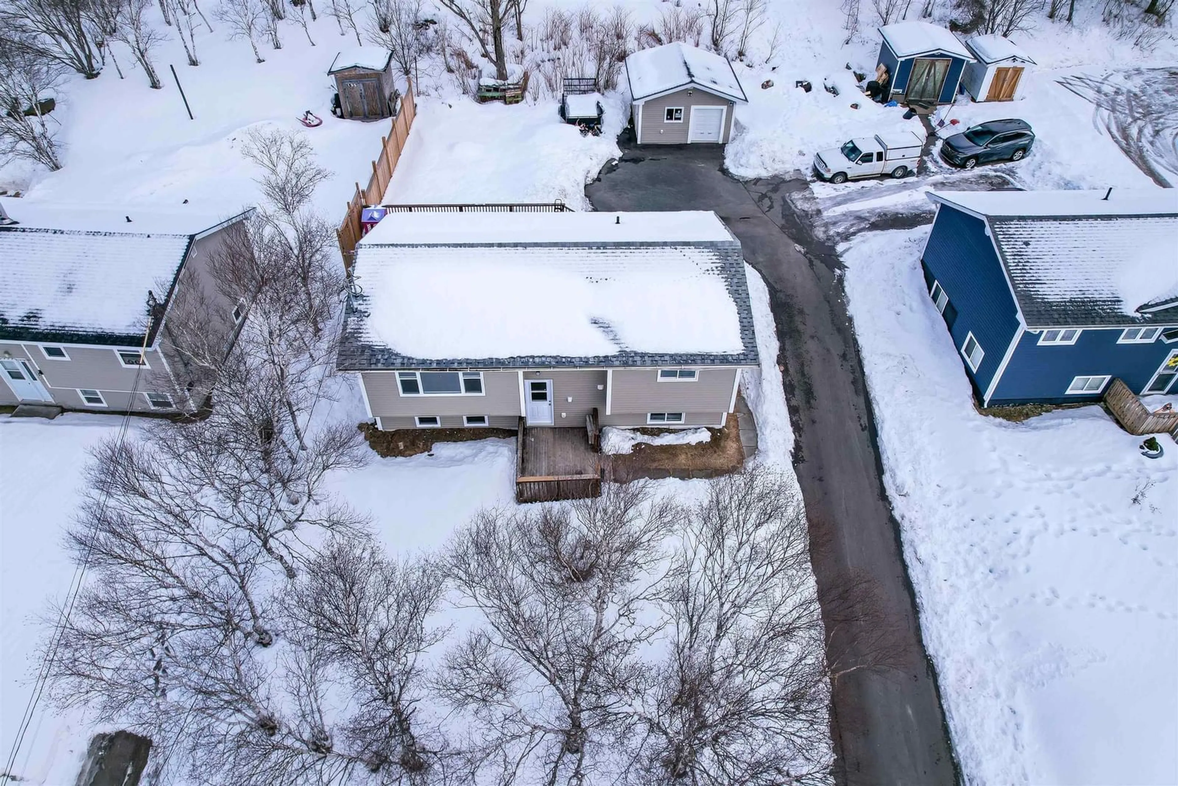 A pic from outside/outdoor area/front of a property/back of a property/a pic from drone, street for 201 Rotary Dr, Cape Breton Nova Scotia B1P 6L4