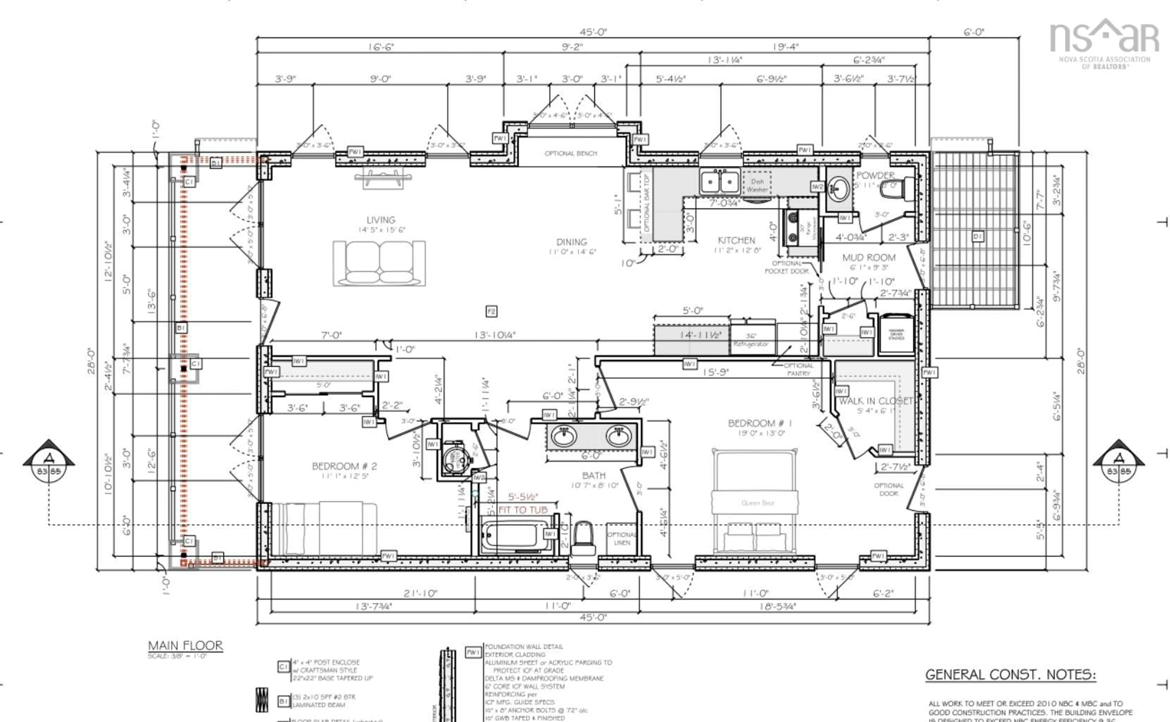 Floor plan for 2 Michaela St, Pictou Nova Scotia B0K 1H0