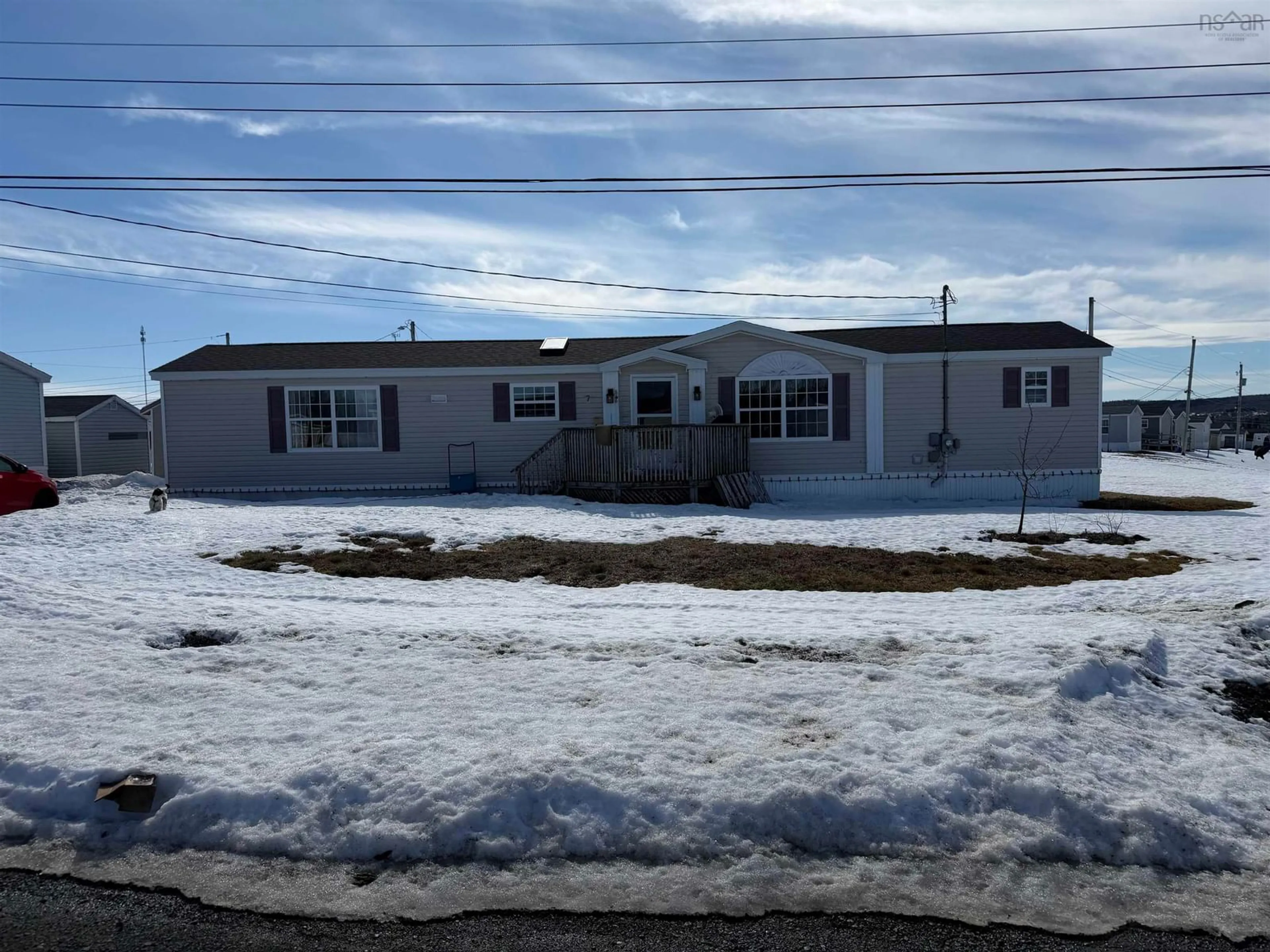 Home with vinyl exterior material, street for 7 Cedarwood Ave, Lower South River Nova Scotia B2G 0E7