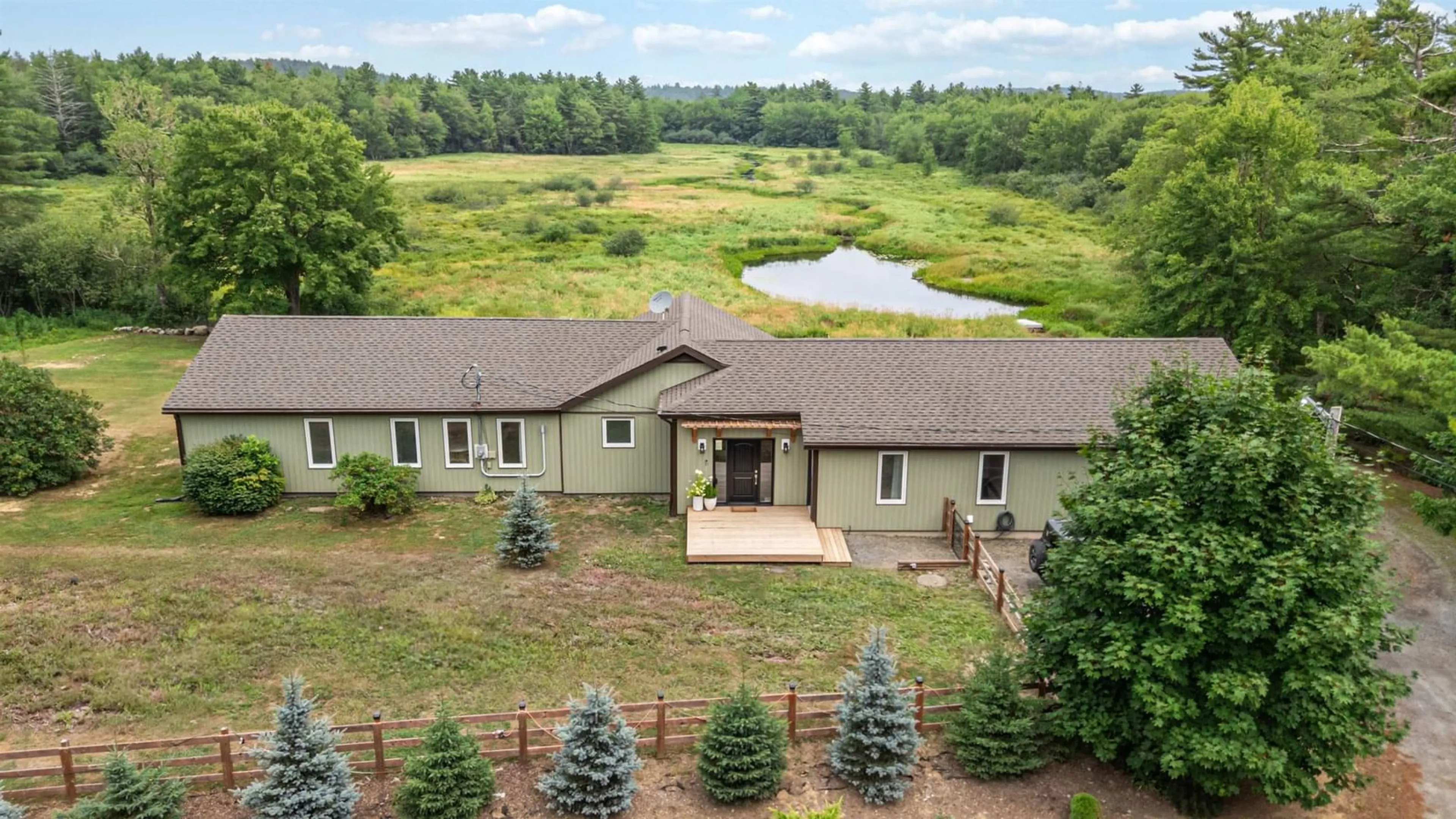 A pic from outside/outdoor area/front of a property/back of a property/a pic from drone, water/lake/river/ocean view for 8710 Highway 8, South Brookfield Nova Scotia B0T 1X0