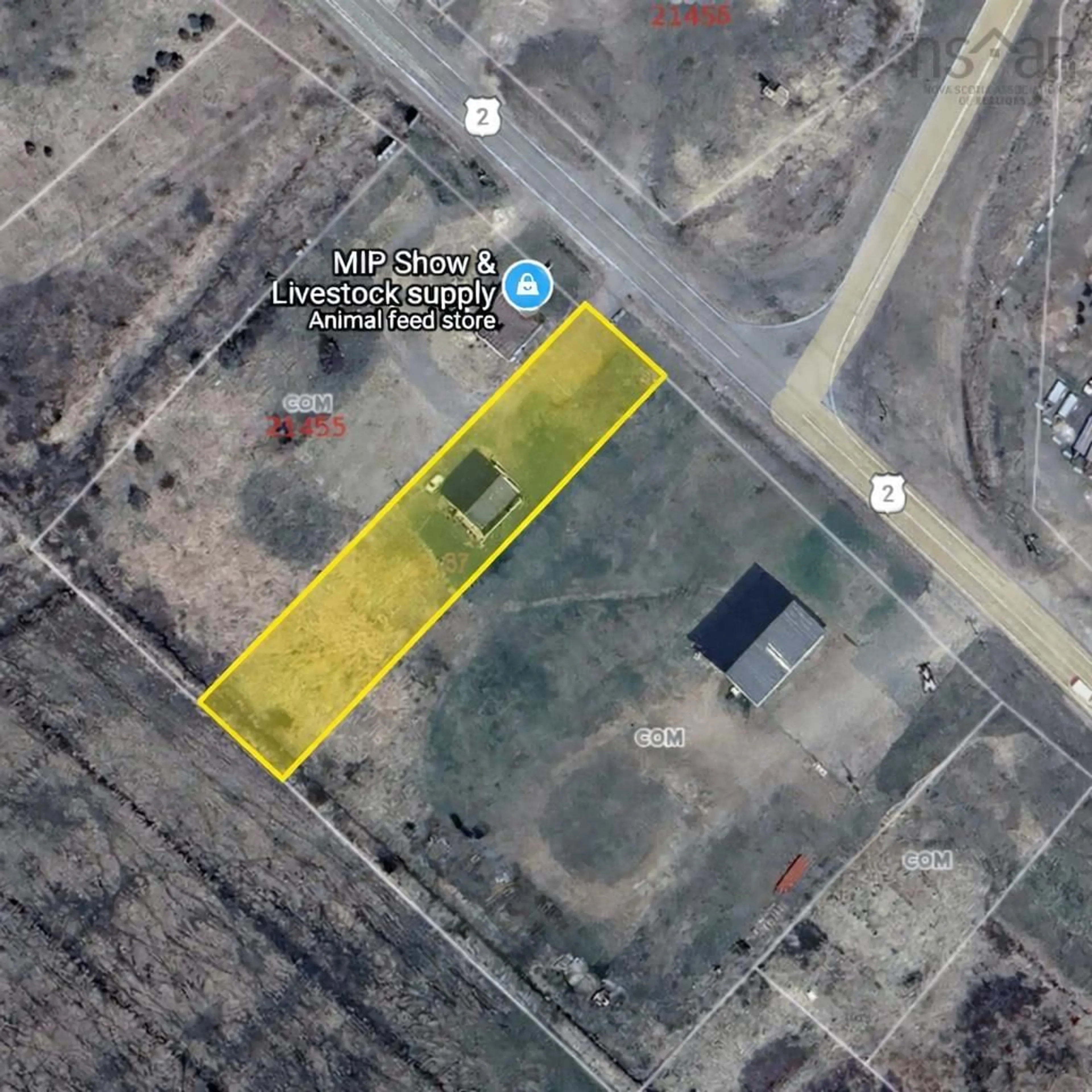 A pic from outside/outdoor area/front of a property/back of a property/a pic from drone, street for 21453 2 Hwy, Fort Lawrence Nova Scotia B4H 3Y5