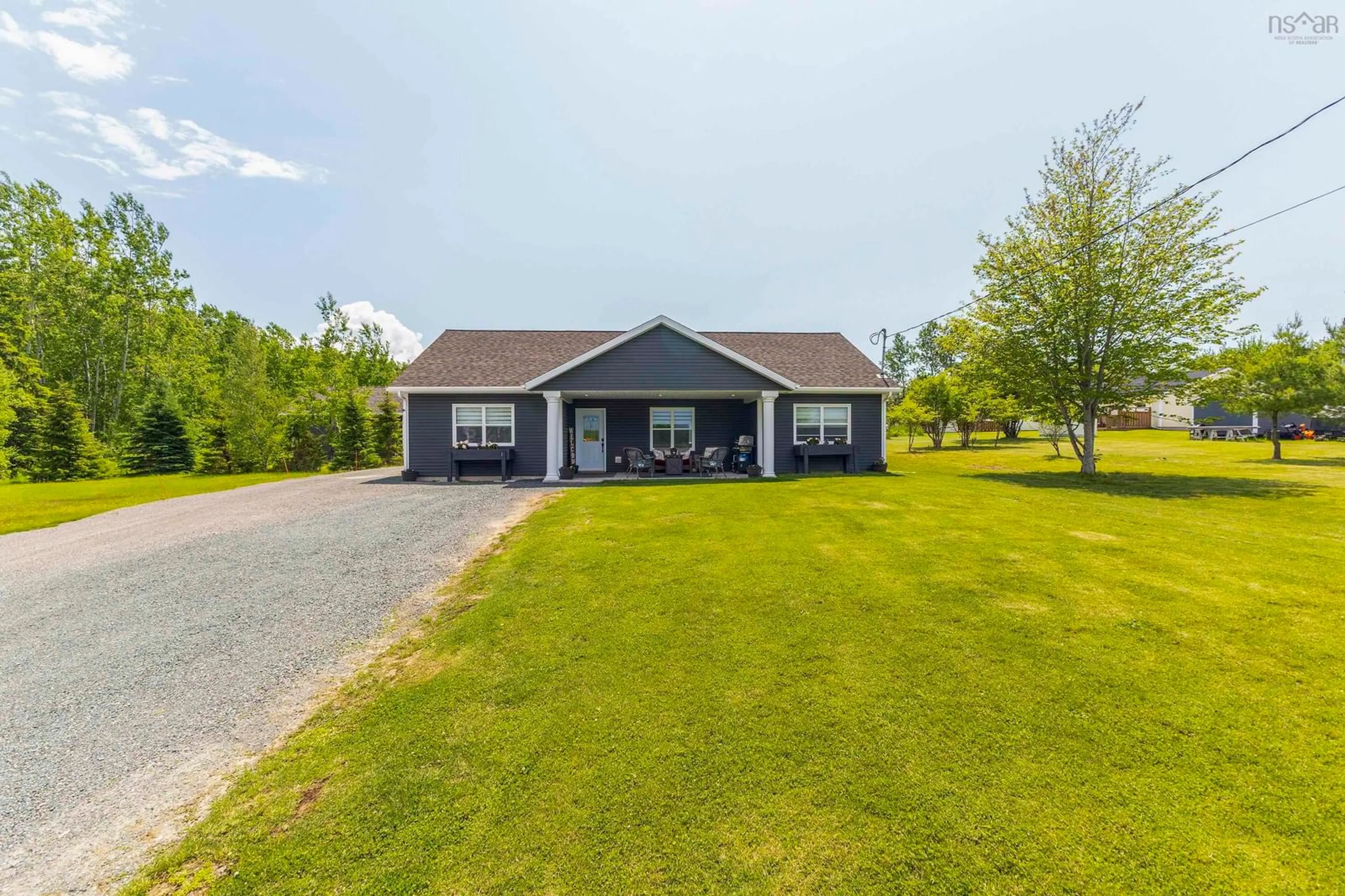 A pic from outside/outdoor area/front of a property/back of a property/a pic from drone, water/lake/river/ocean view for 2161 Spring Garden Rd, Westville Nova Scotia B0K 2A0