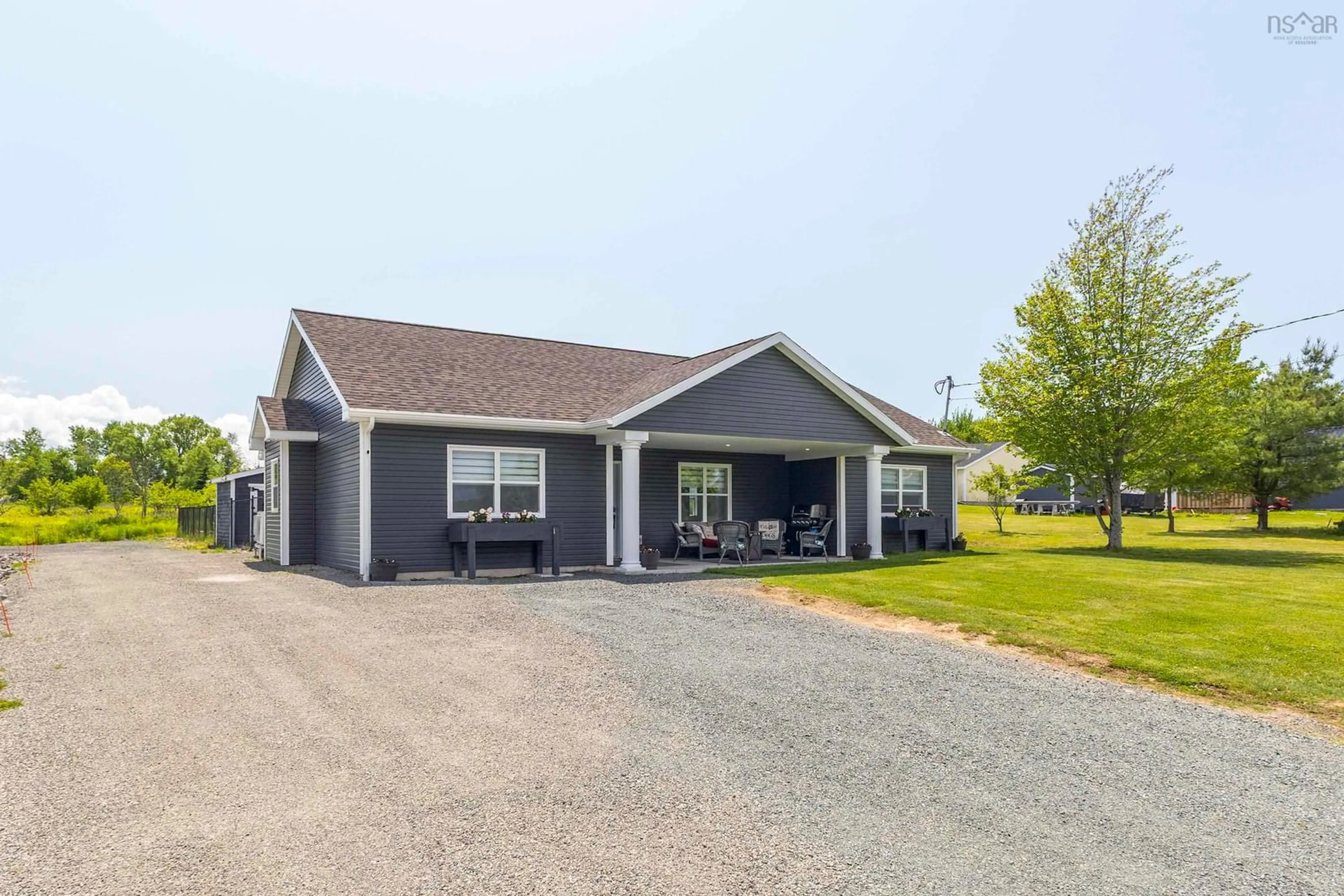 Home with vinyl exterior material, street for 2161 Spring Garden Rd, Westville Nova Scotia B0K 2A0