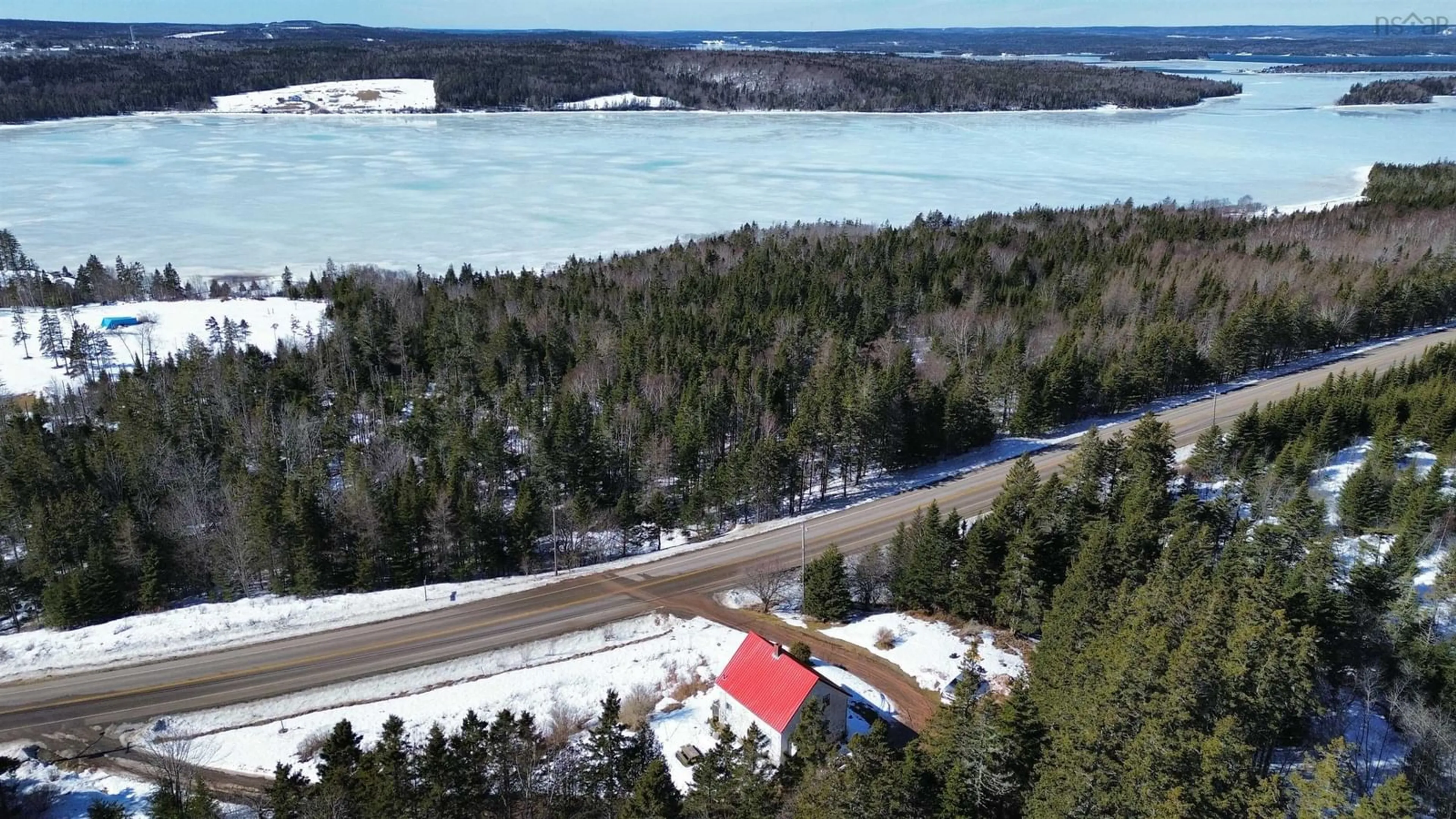A pic from outside/outdoor area/front of a property/back of a property/a pic from drone, water/lake/river/ocean view for 12728 Highway 4 Hwy, Soldiers Cove Nova Scotia B0E 3B0
