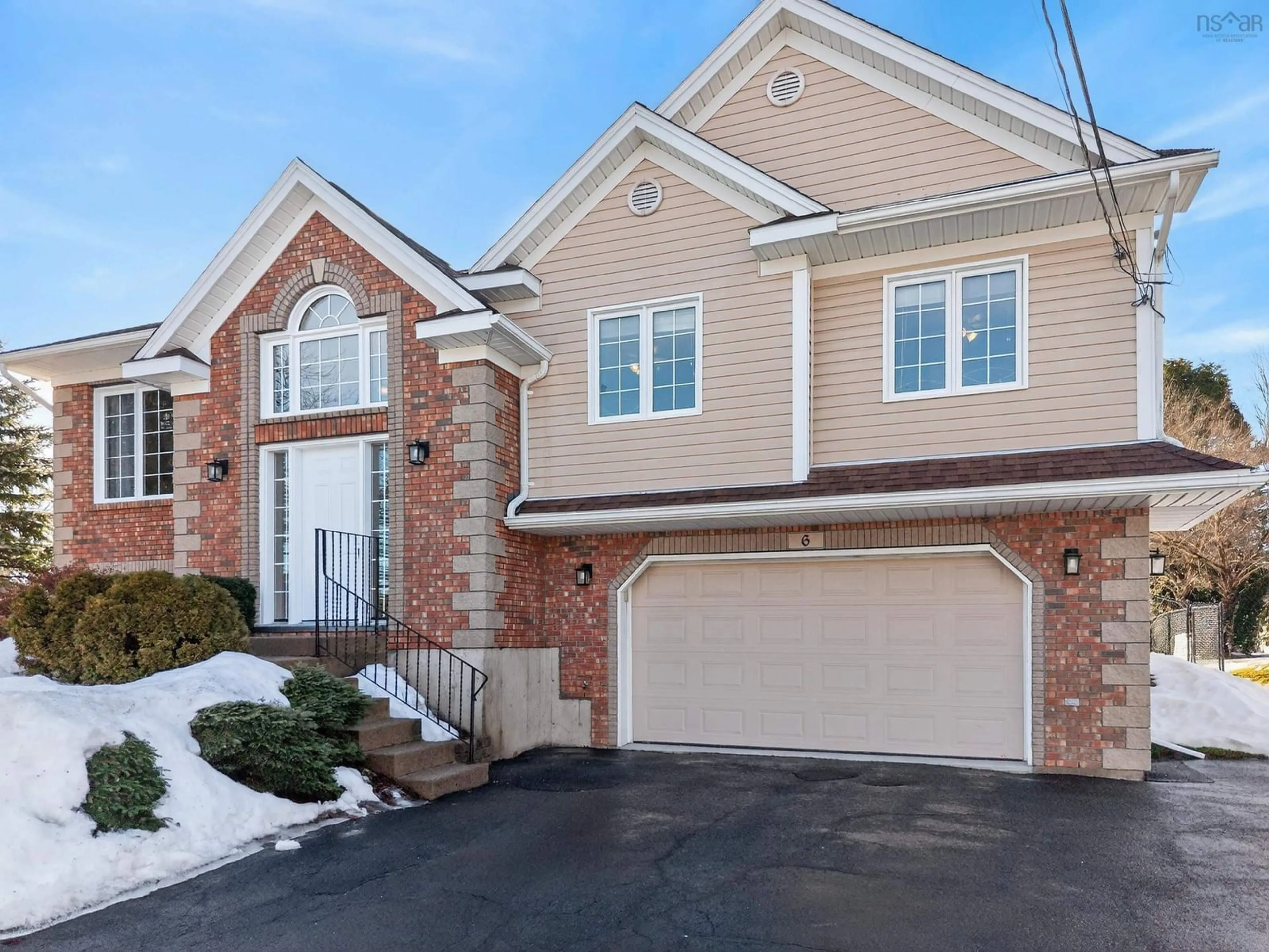 Home with brick exterior material, street for 6 Caytyon Crt, Dartmouth Nova Scotia B2X 3T9