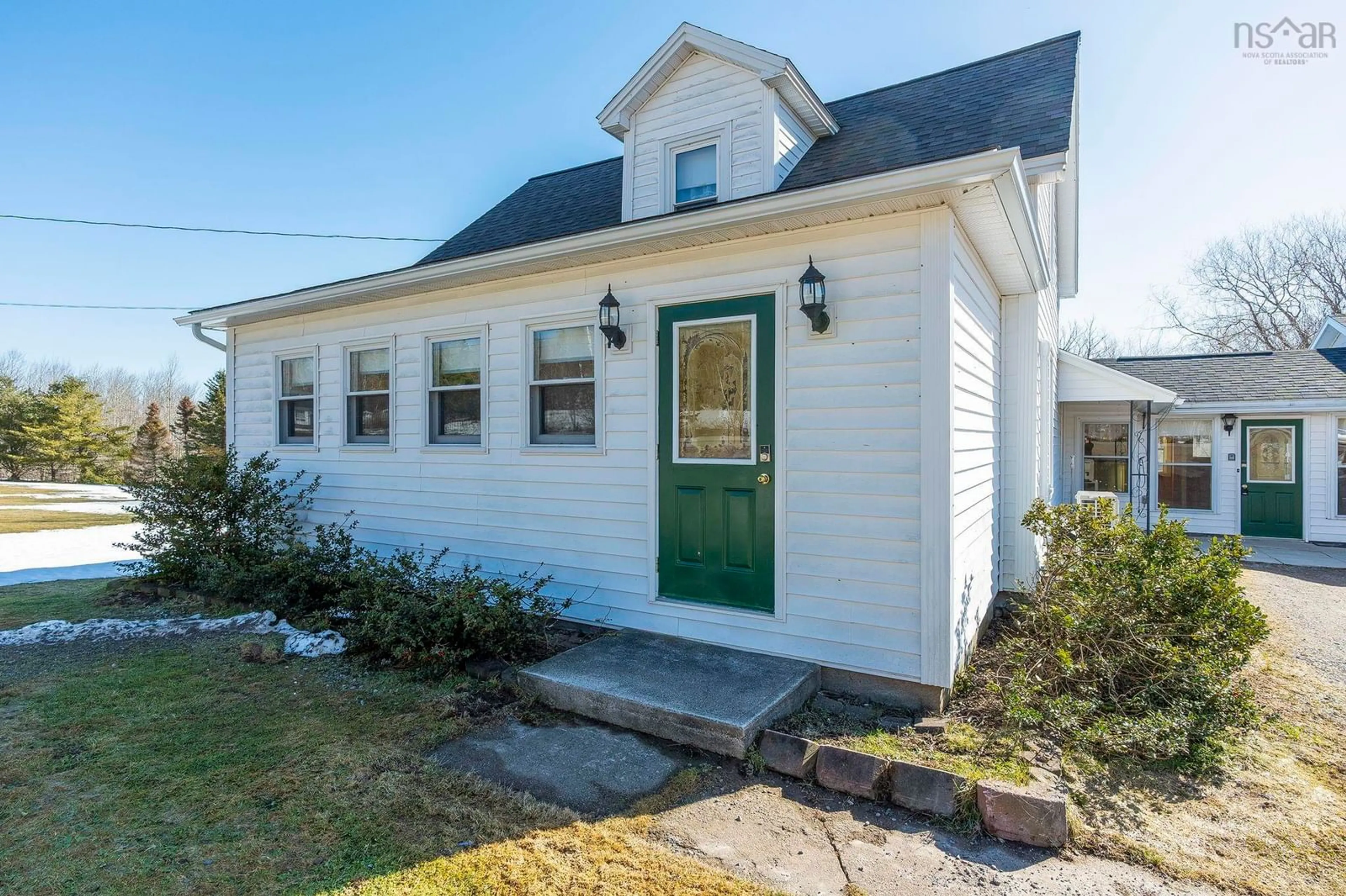 Home with vinyl exterior material, street for 7966 Highway 10, Nictaux South Nova Scotia B0S 1P0