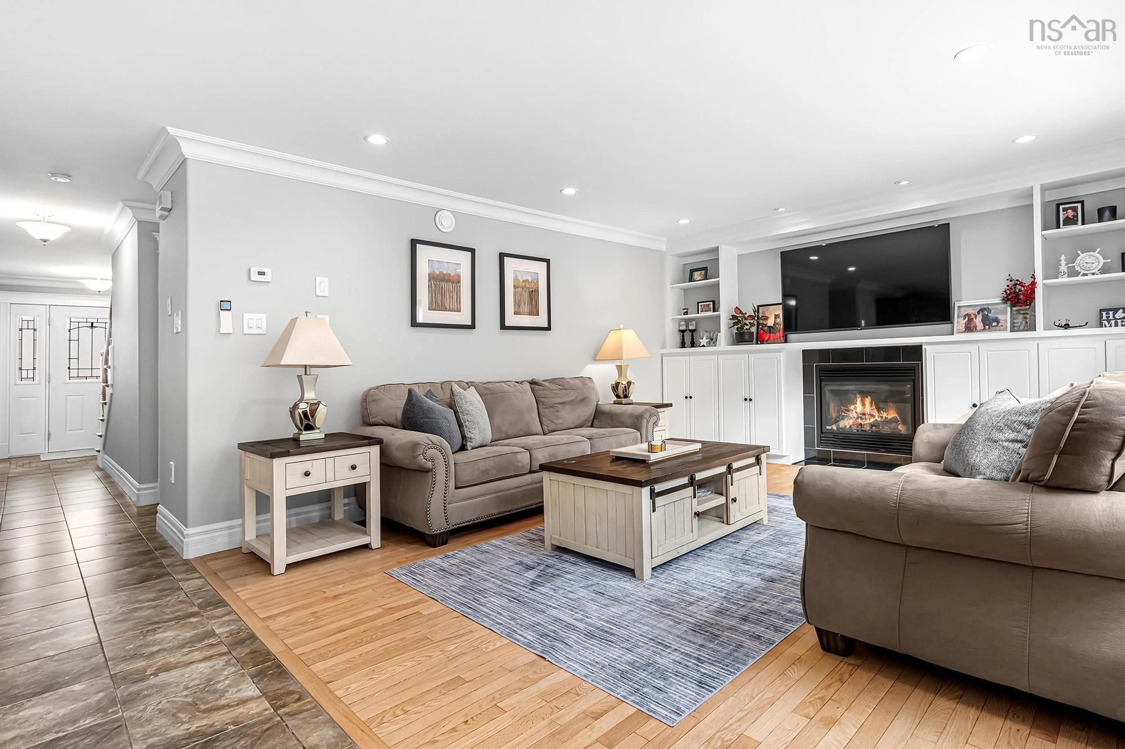 Living room with furniture, wood/laminate floor for 361 Portland Hills Dr, Dartmouth Nova Scotia B2W 6R4