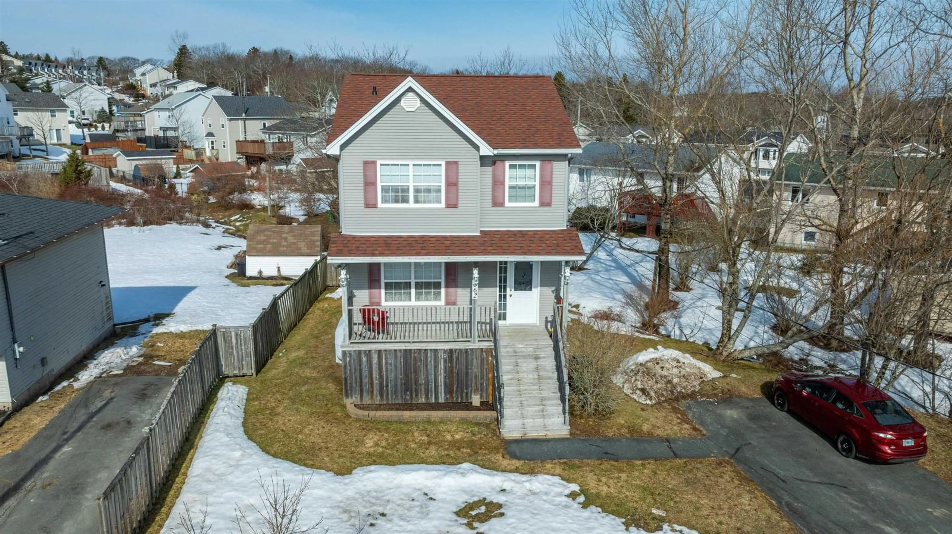 A pic from outside/outdoor area/front of a property/back of a property/a pic from drone, street for 362 Charles Rd, Timberlea Nova Scotia B3T 1N7