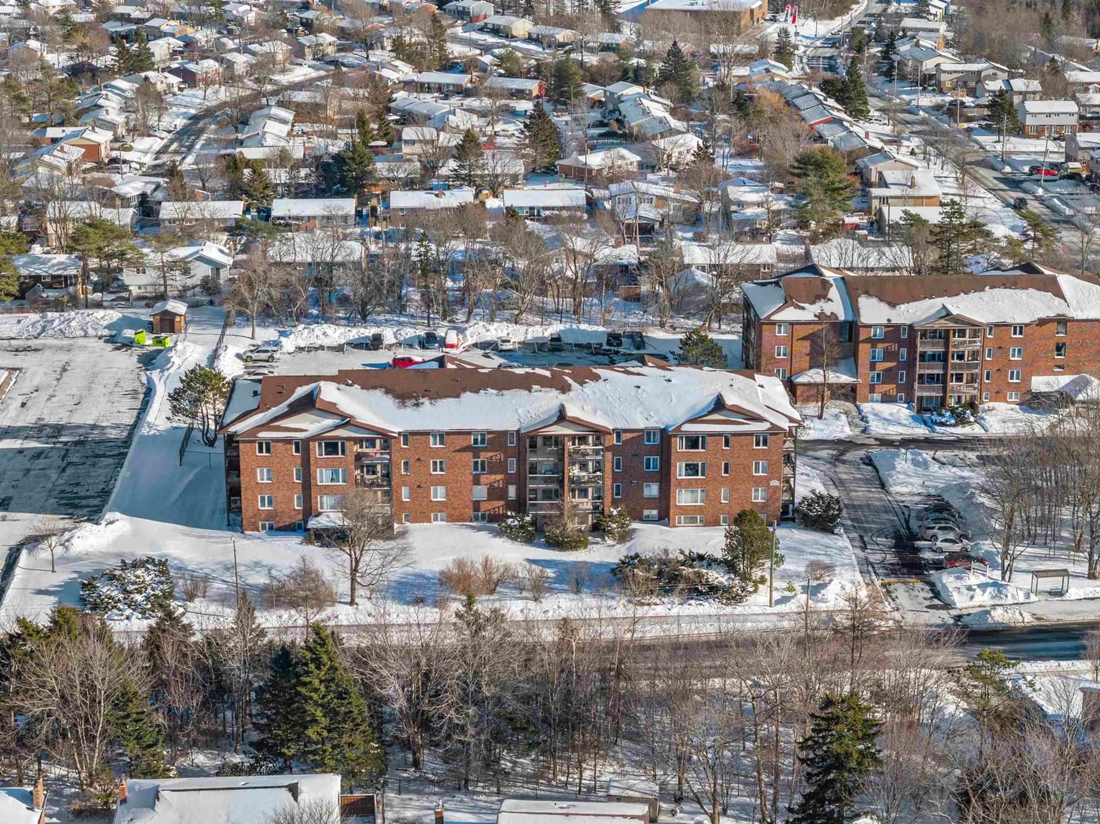 A pic from outside/outdoor area/front of a property/back of a property/a pic from drone, city buildings view from balcony for 64 Cumberland Dr #410, Dartmouth Nova Scotia B2V 2C7