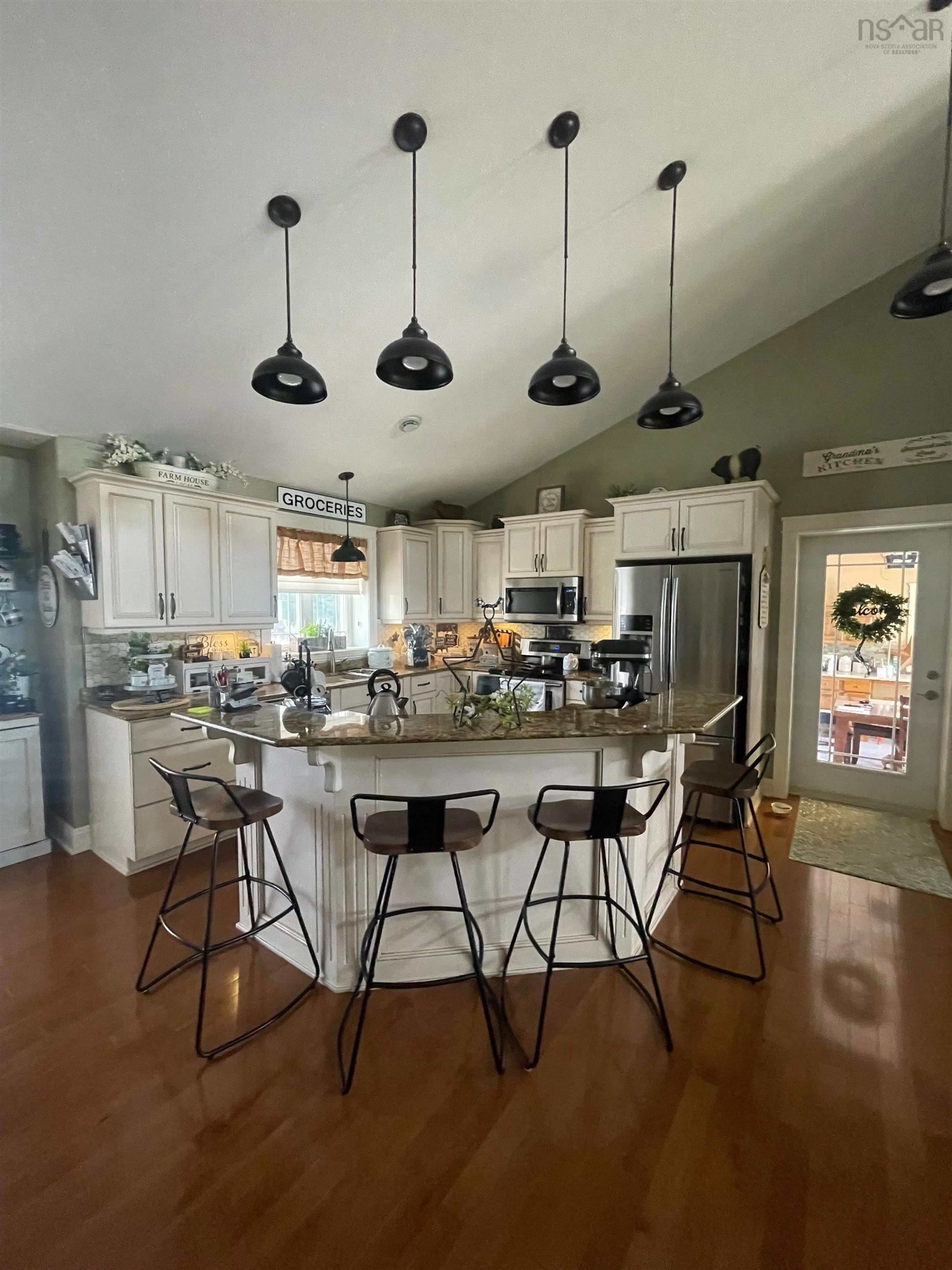 Open concept kitchen, ceramic/tile floor for 4620 103 Hwy, Jordan Falls Nova Scotia B0T 1J0