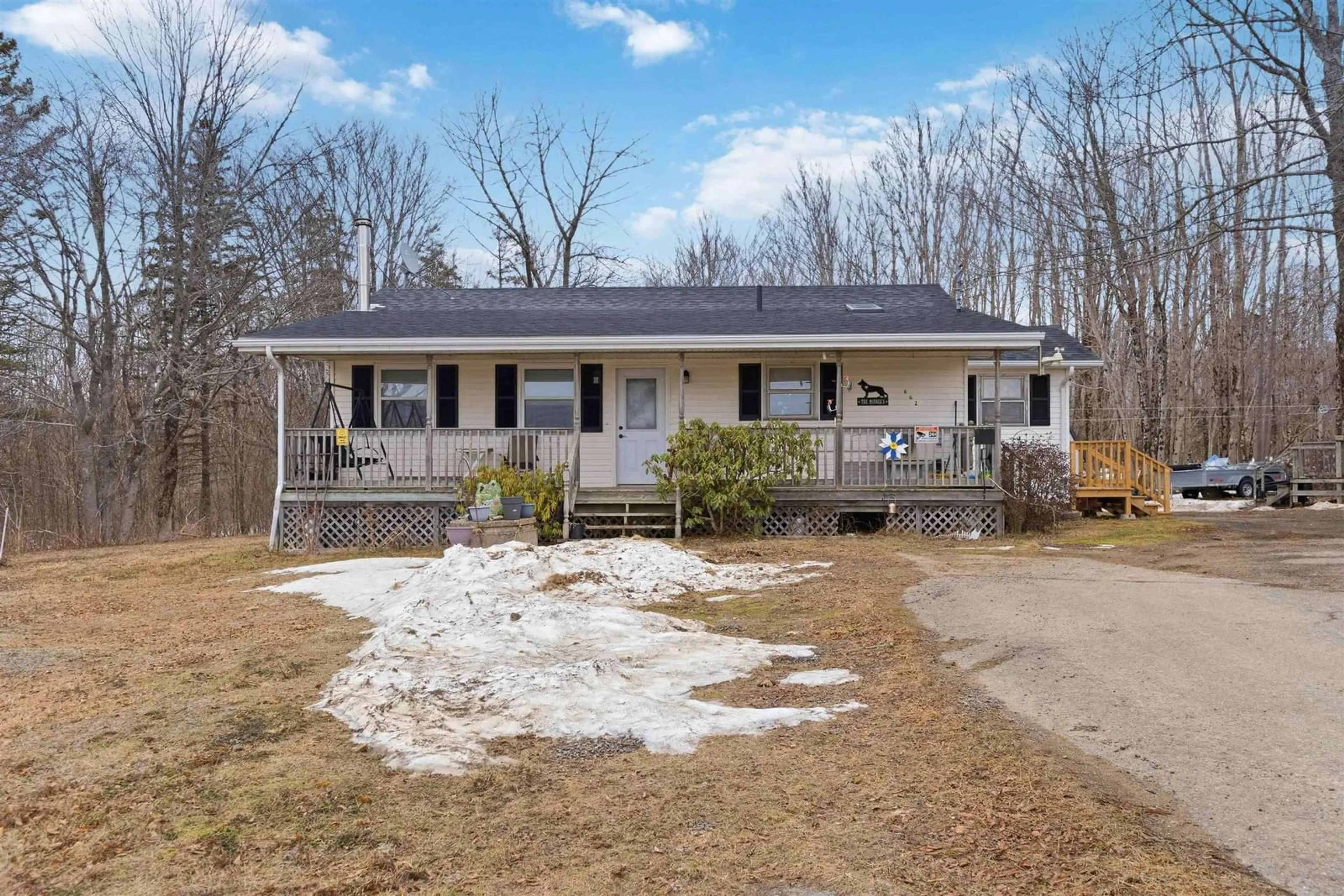 Home with vinyl exterior material, street for 662 Chipman Brook Rd, Chipman Brook Nova Scotia B0P 1J0