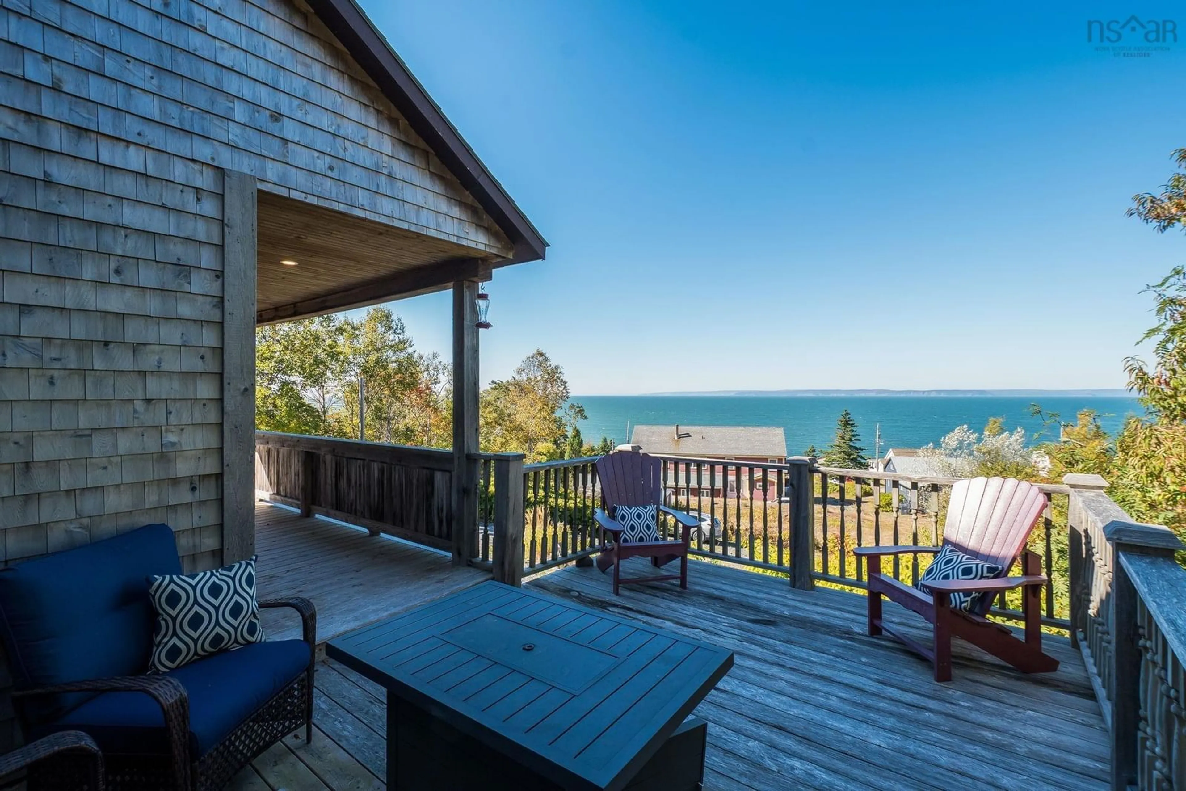 Patio, water/lake/river/ocean view for 54 Cove Rd, Halls Harbour Nova Scotia B0P 1J0
