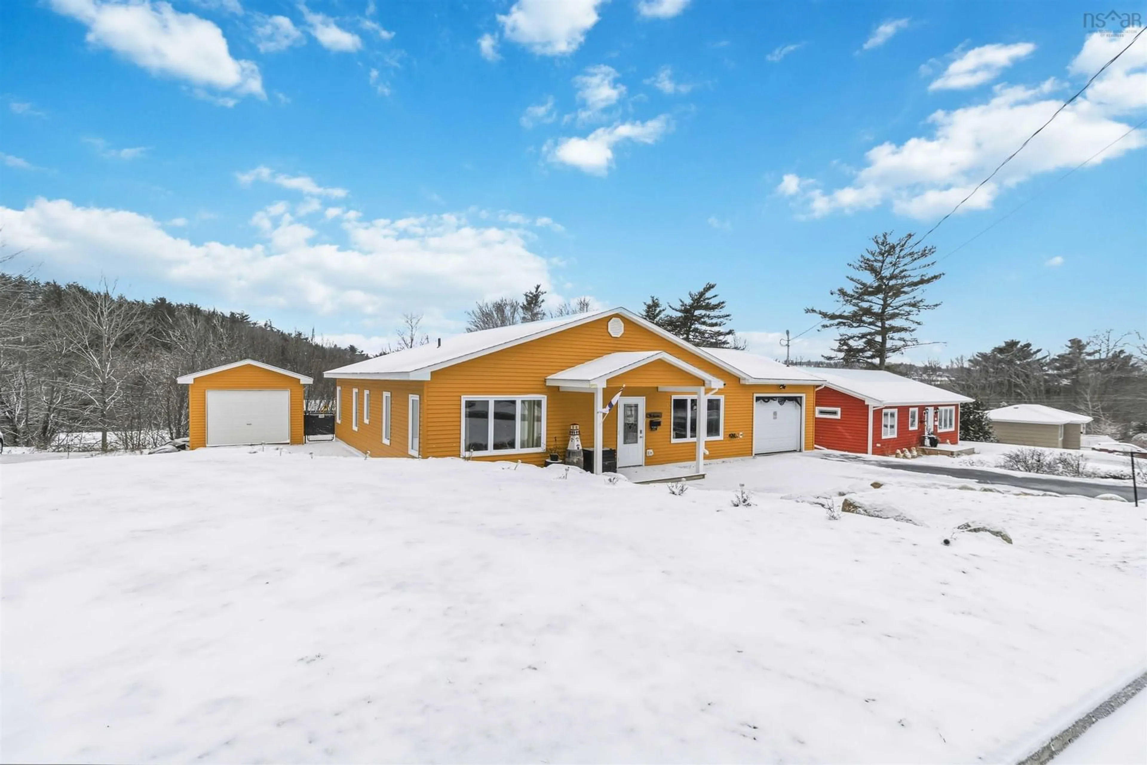 A pic from outside/outdoor area/front of a property/back of a property/a pic from drone, street for 22 Hillside Dr, Bridgewater Nova Scotia B4V 3C7