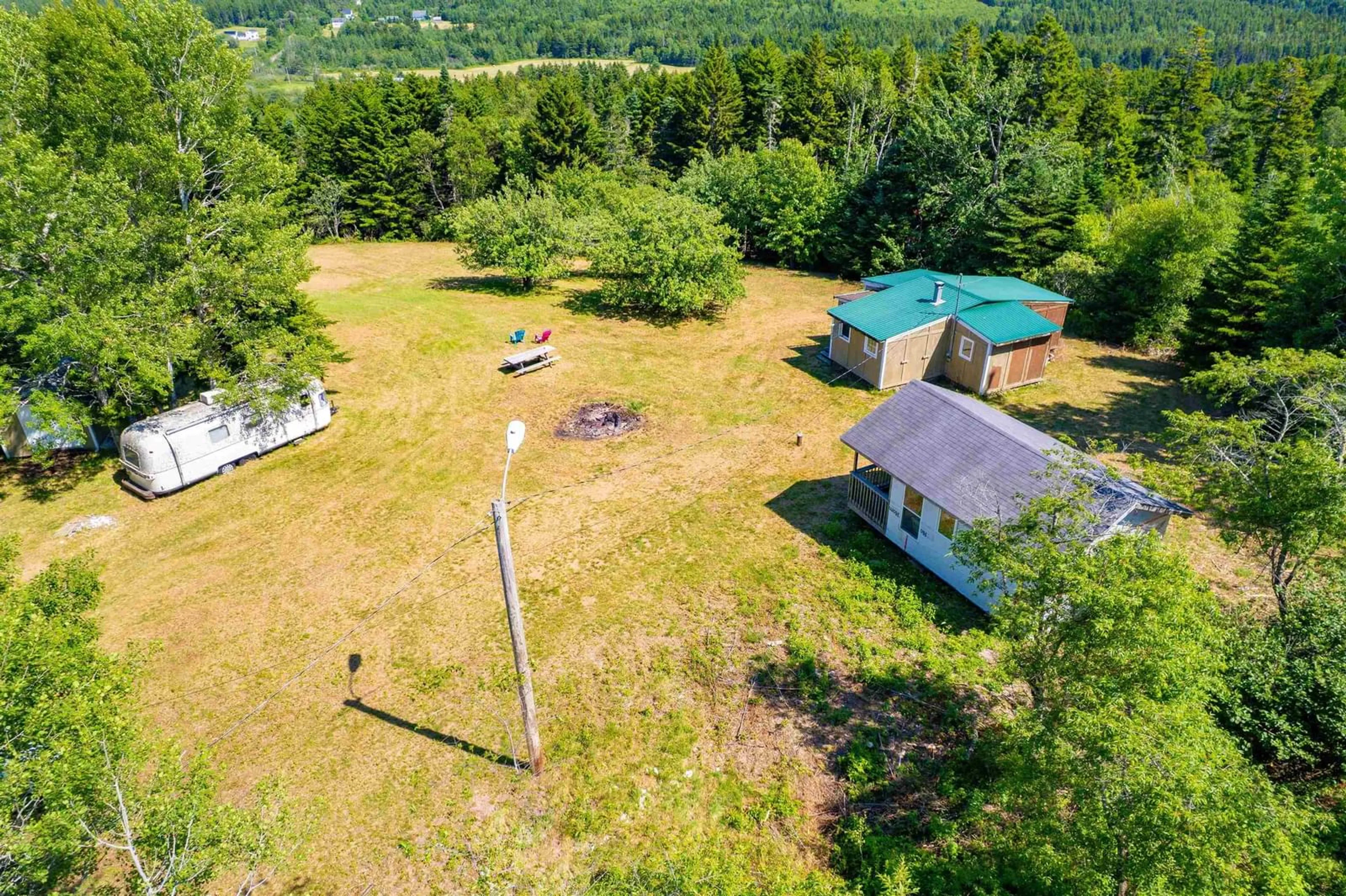 A pic from outside/outdoor area/front of a property/back of a property/a pic from drone, mountain view for 1286 Elderkin Rd, Apple River Nova Scotia B0M 1S0