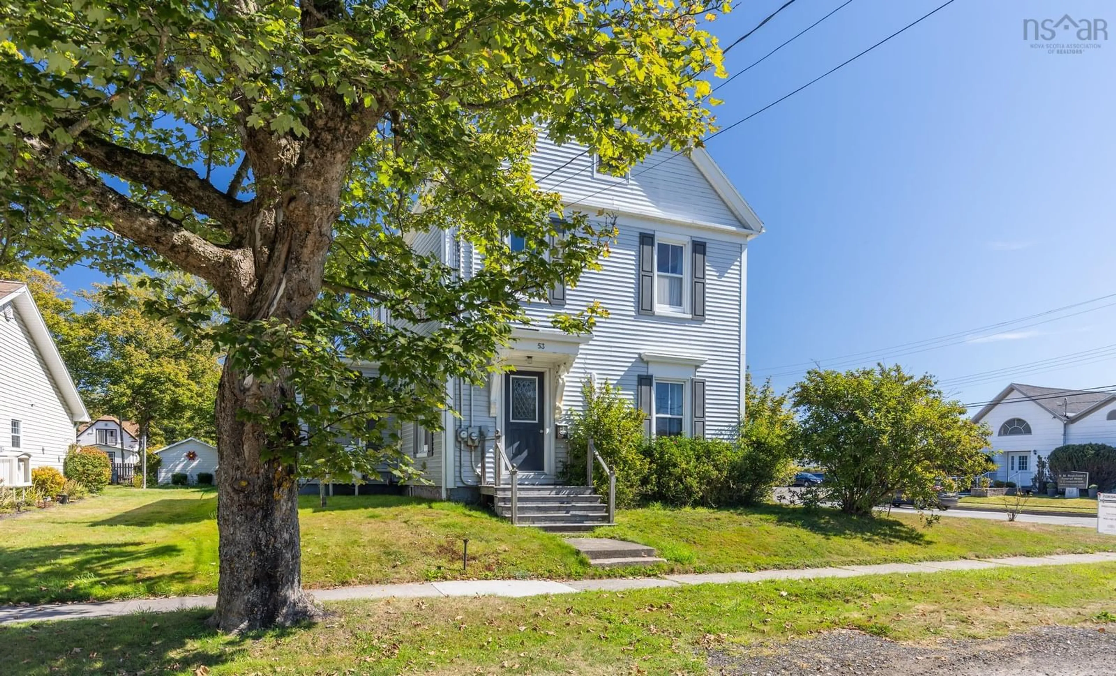 A pic from outside/outdoor area/front of a property/back of a property/a pic from drone, street for 53 William St, Yarmouth Nova Scotia B5A 1Y4