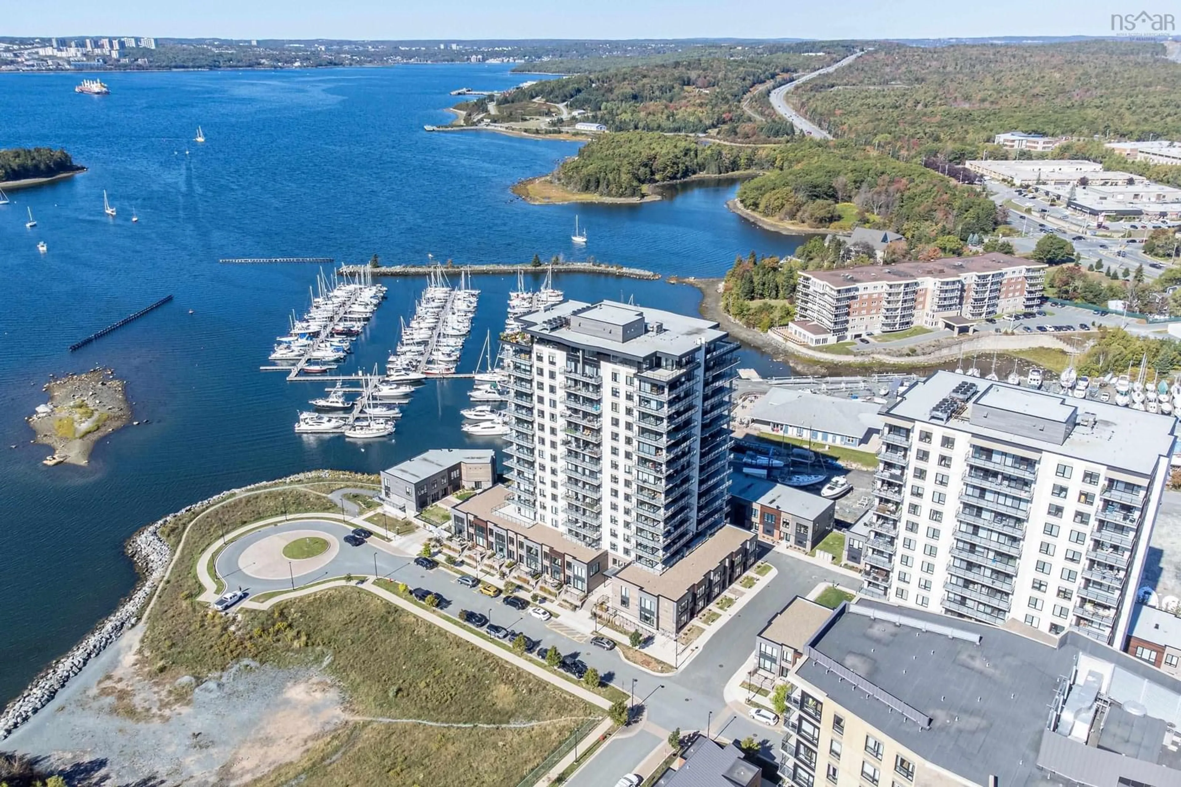 A pic from outside/outdoor area/front of a property/back of a property/a pic from drone, water/lake/river/ocean view for 72 Seapoint Rd #1703, Dartmouth Nova Scotia B3B 0R8
