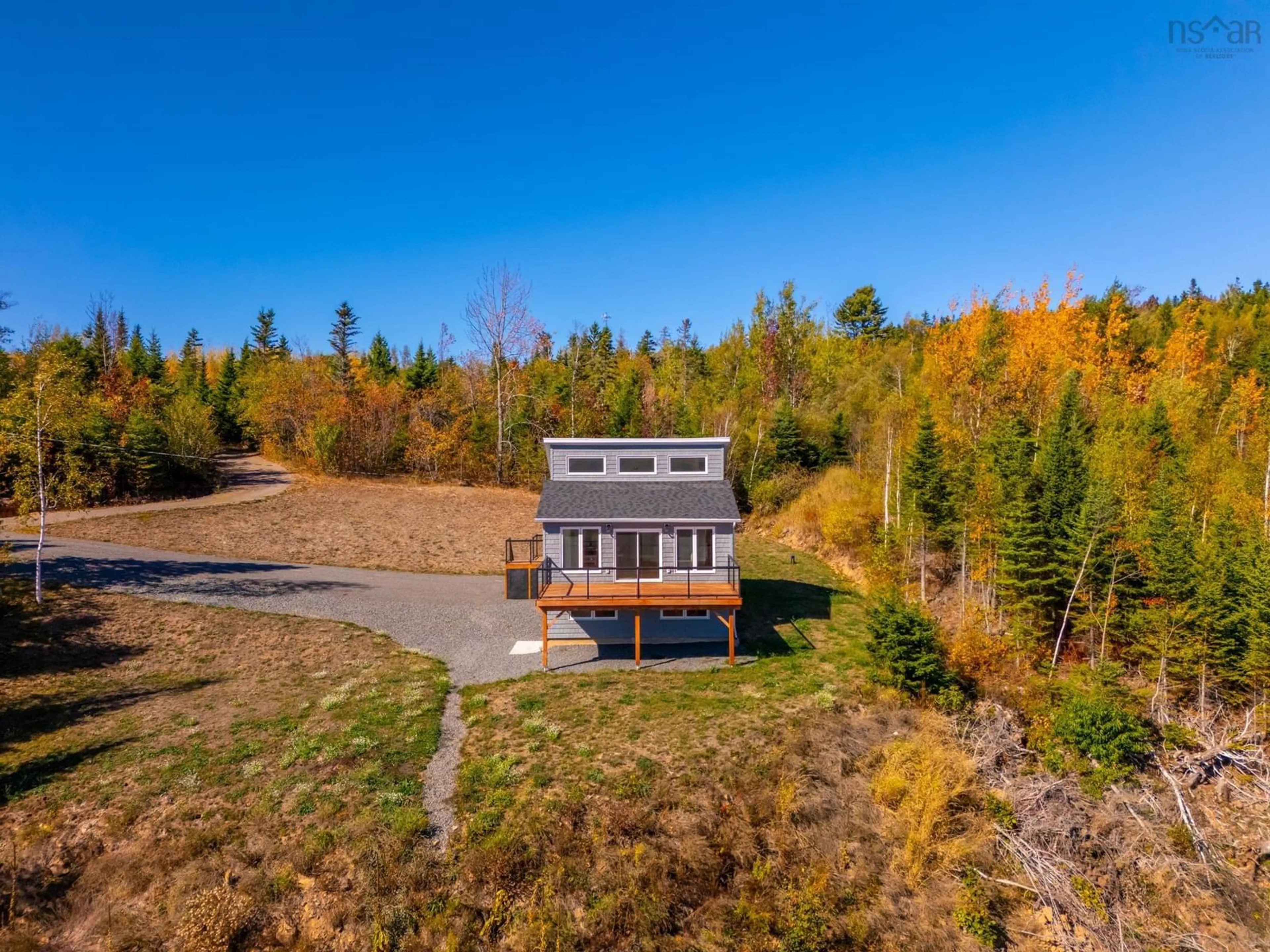 A pic from outside/outdoor area/front of a property/back of a property/a pic from drone, water/lake/river/ocean view for 874 Stronach Mountain Rd, Melvern Square Nova Scotia B0P 1R0