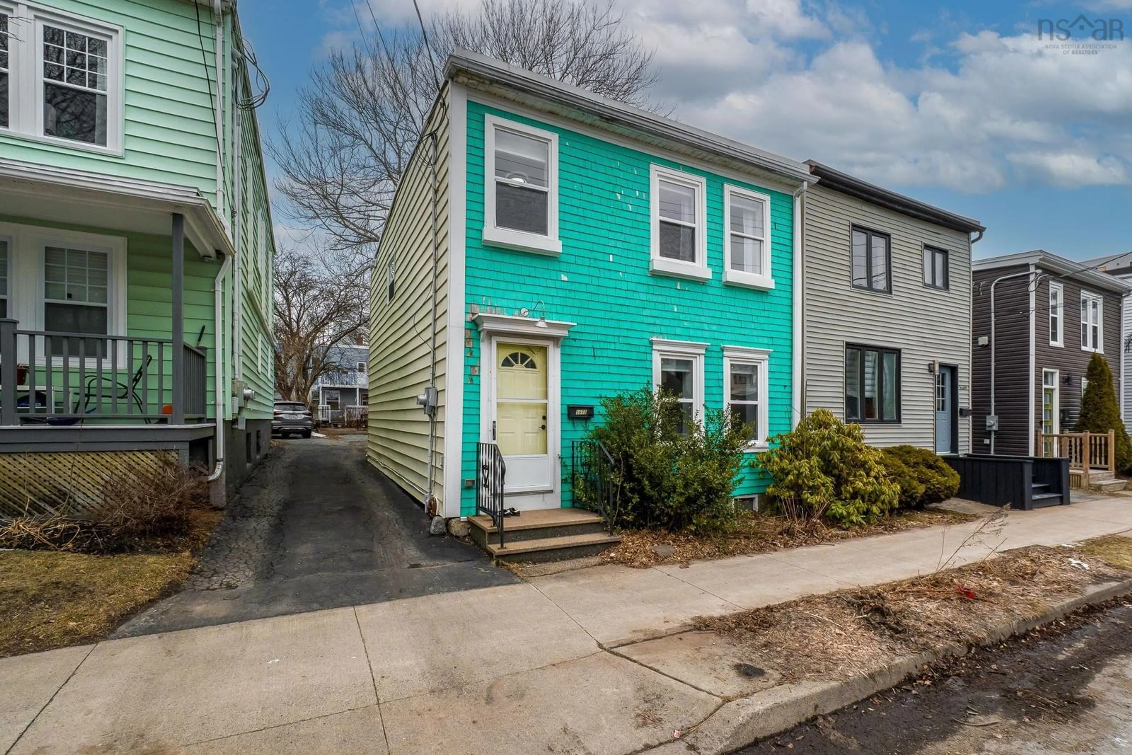 Home with vinyl exterior material, street for 5673 Bilby St, Halifax Nova Scotia B3K 1V5