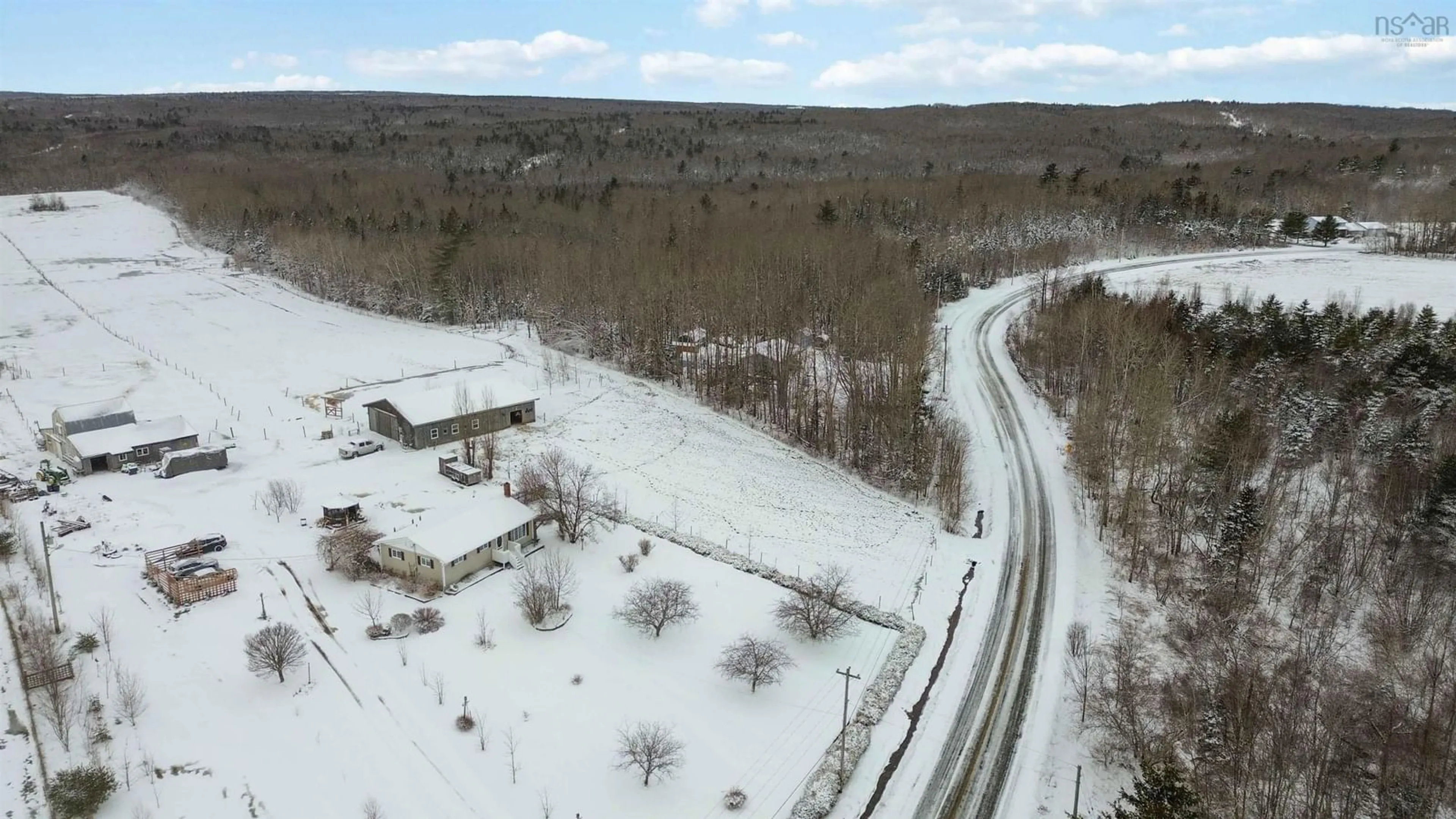 A pic from outside/outdoor area/front of a property/back of a property/a pic from drone, unknown for 251 Ben Jackson Rd, Hants Border Nova Scotia B0P 1P0