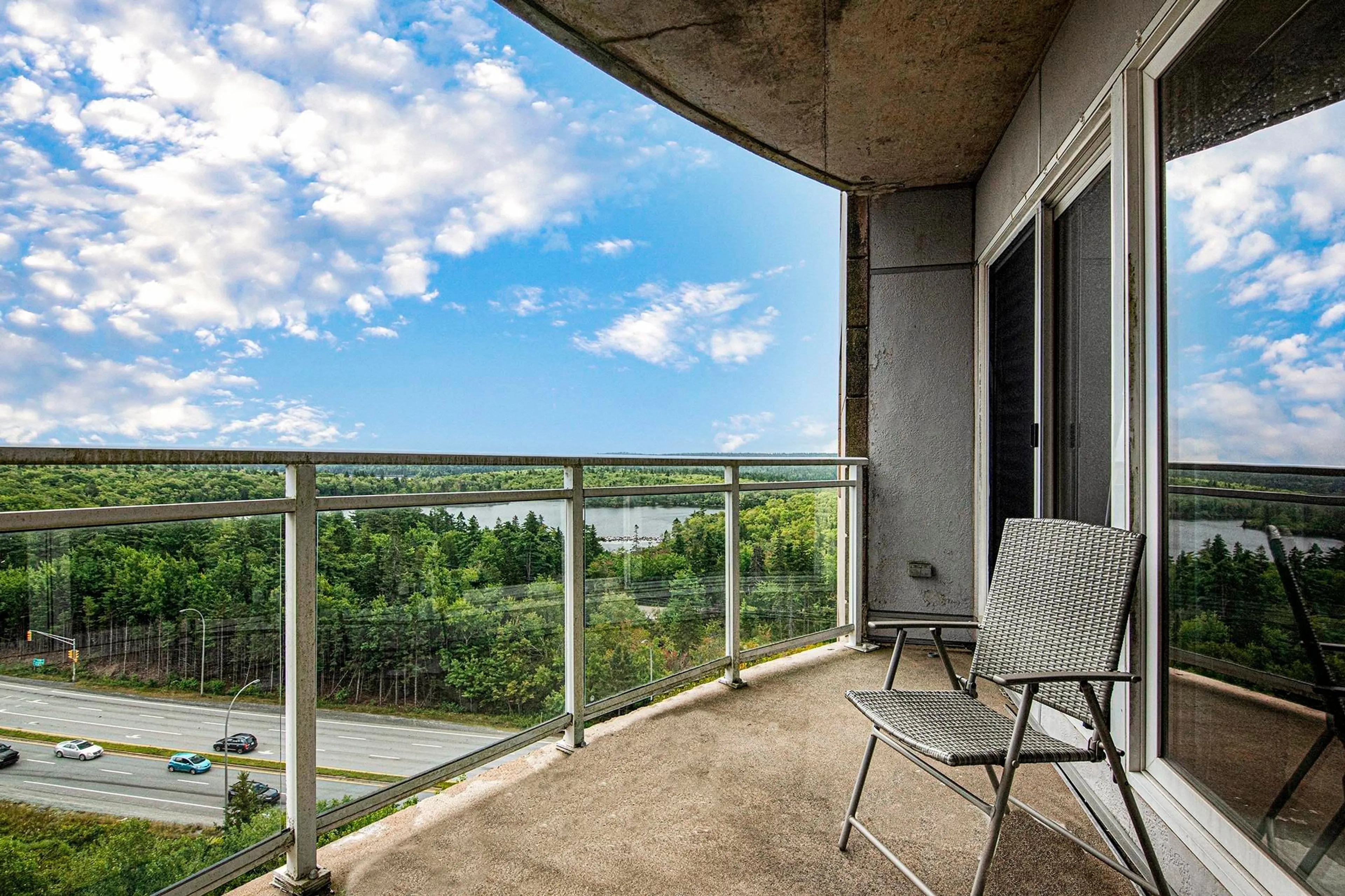 Balcony in the apartment, water/lake/river/ocean view for 60 Walter Havill Dr #910, Halifax Nova Scotia B3N 0A9
