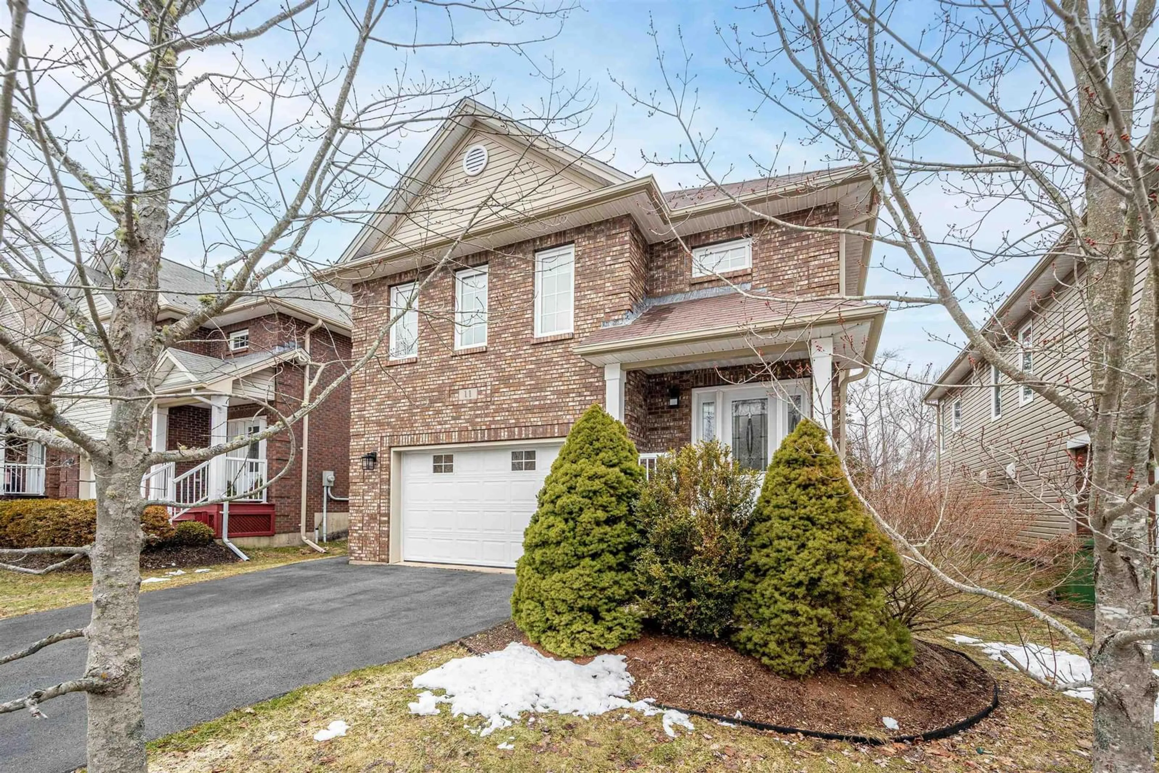 Home with brick exterior material, street for 11 Stockton Ridge, Bedford Nova Scotia B4A 0E4