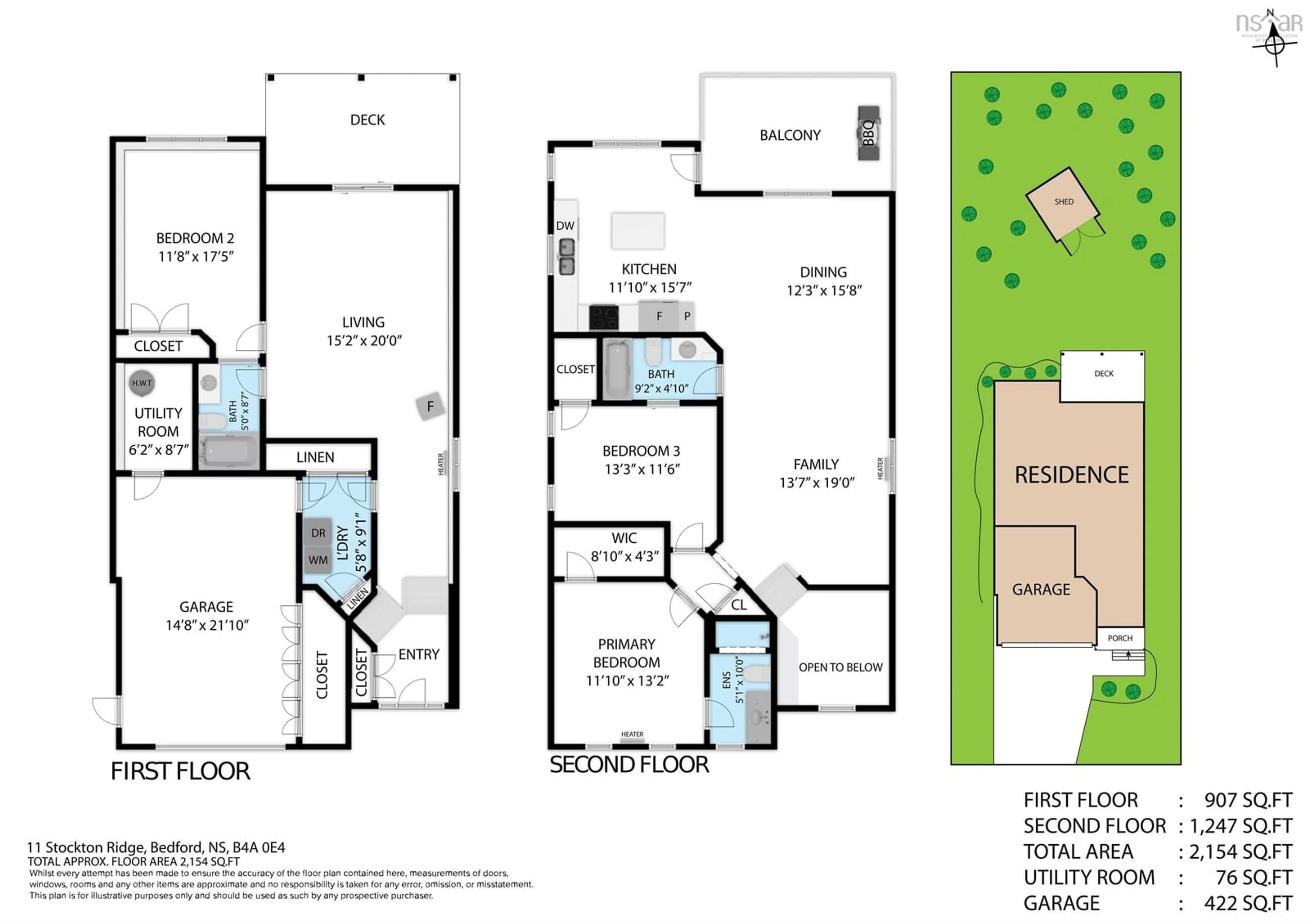 Floor plan for 11 Stockton Ridge, Bedford Nova Scotia B4A 0E4