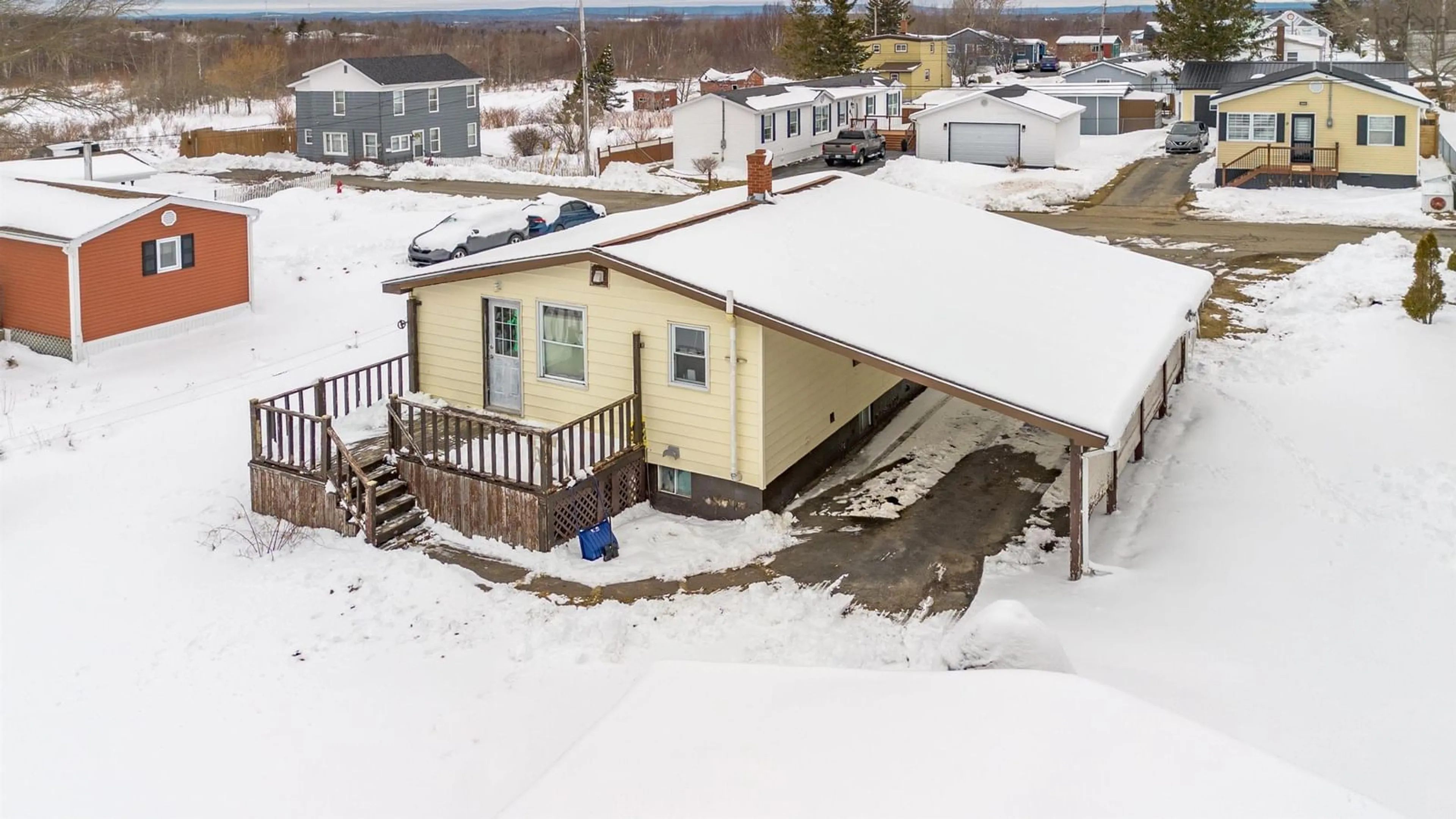 A pic from outside/outdoor area/front of a property/back of a property/a pic from drone, building for 5 Bugden Street St, Sydney Mines Nova Scotia B1V 1Z8